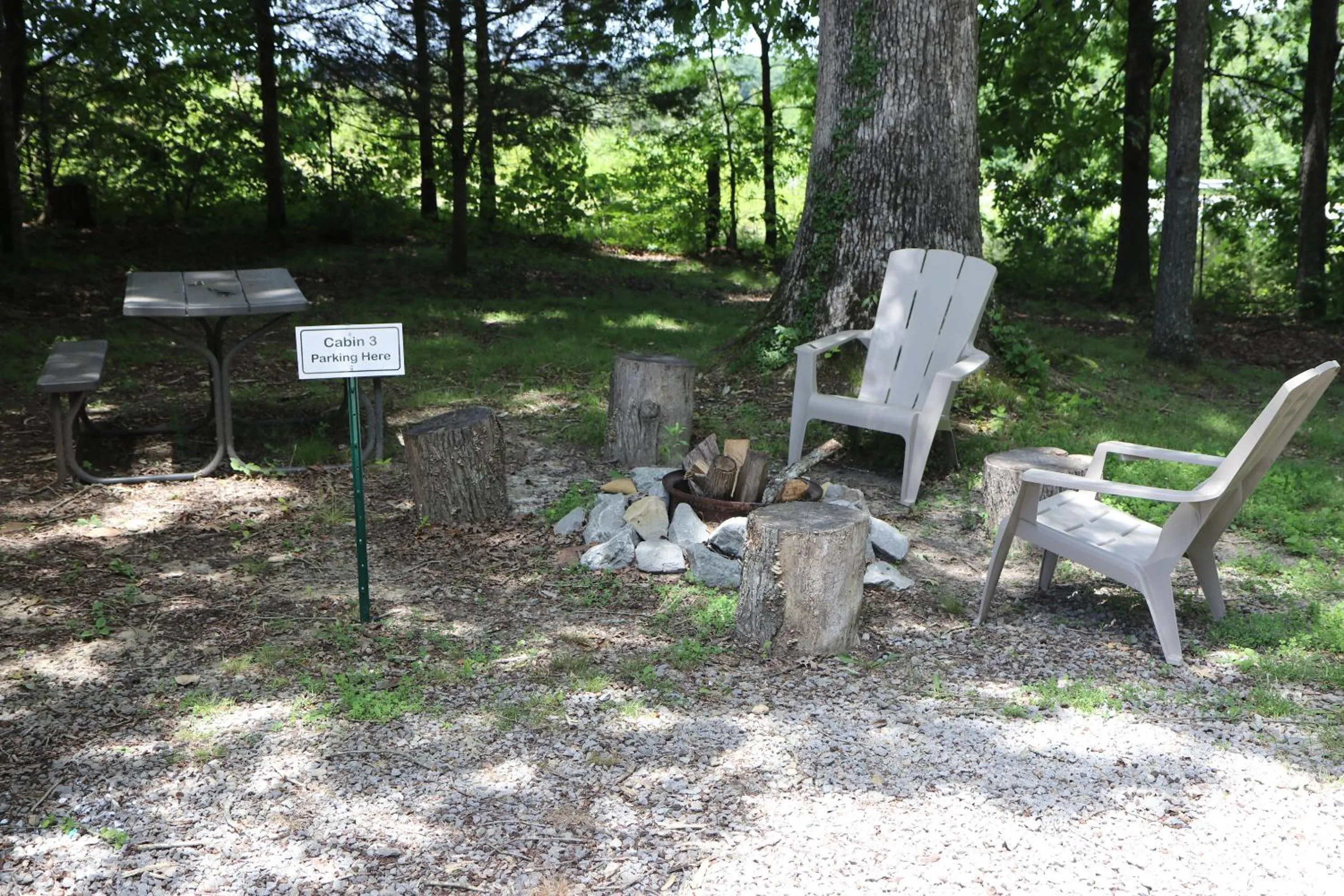 BBQ facilities in Kozy Haven Log Cabin Rentals