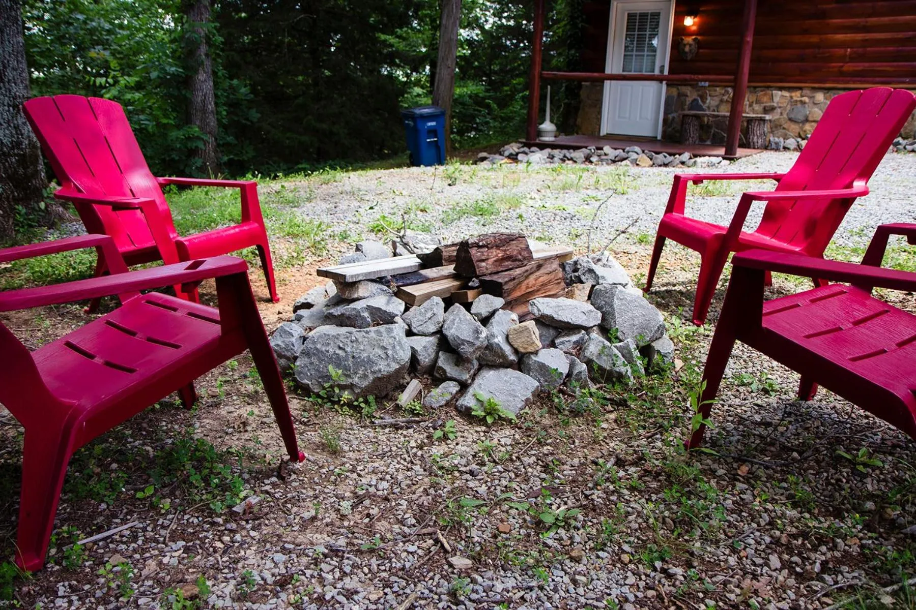 BBQ facilities in Kozy Haven Log Cabin Rentals