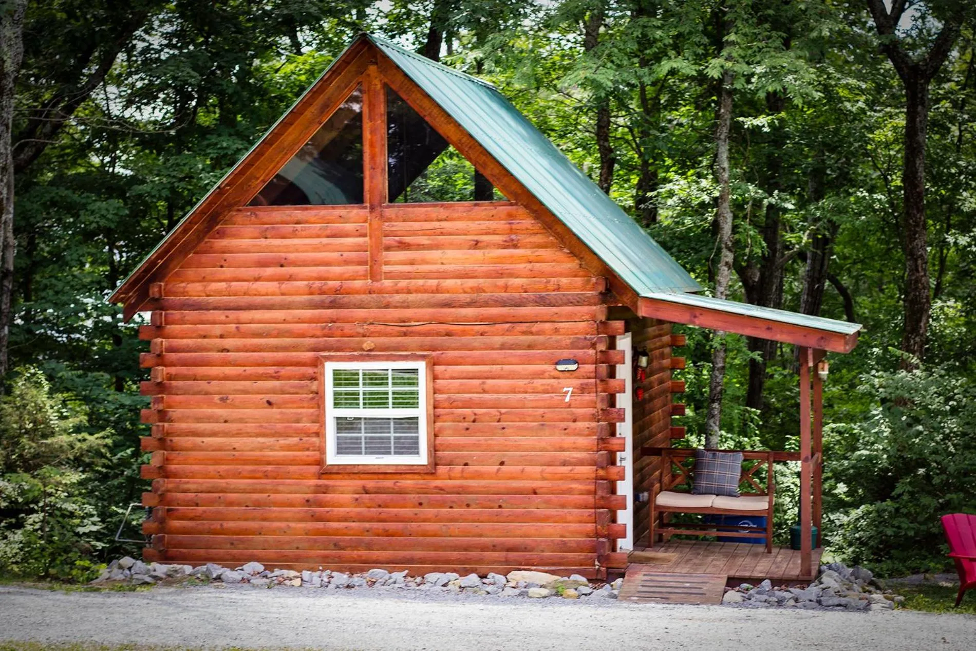 Property building in Kozy Haven Log Cabin Rentals