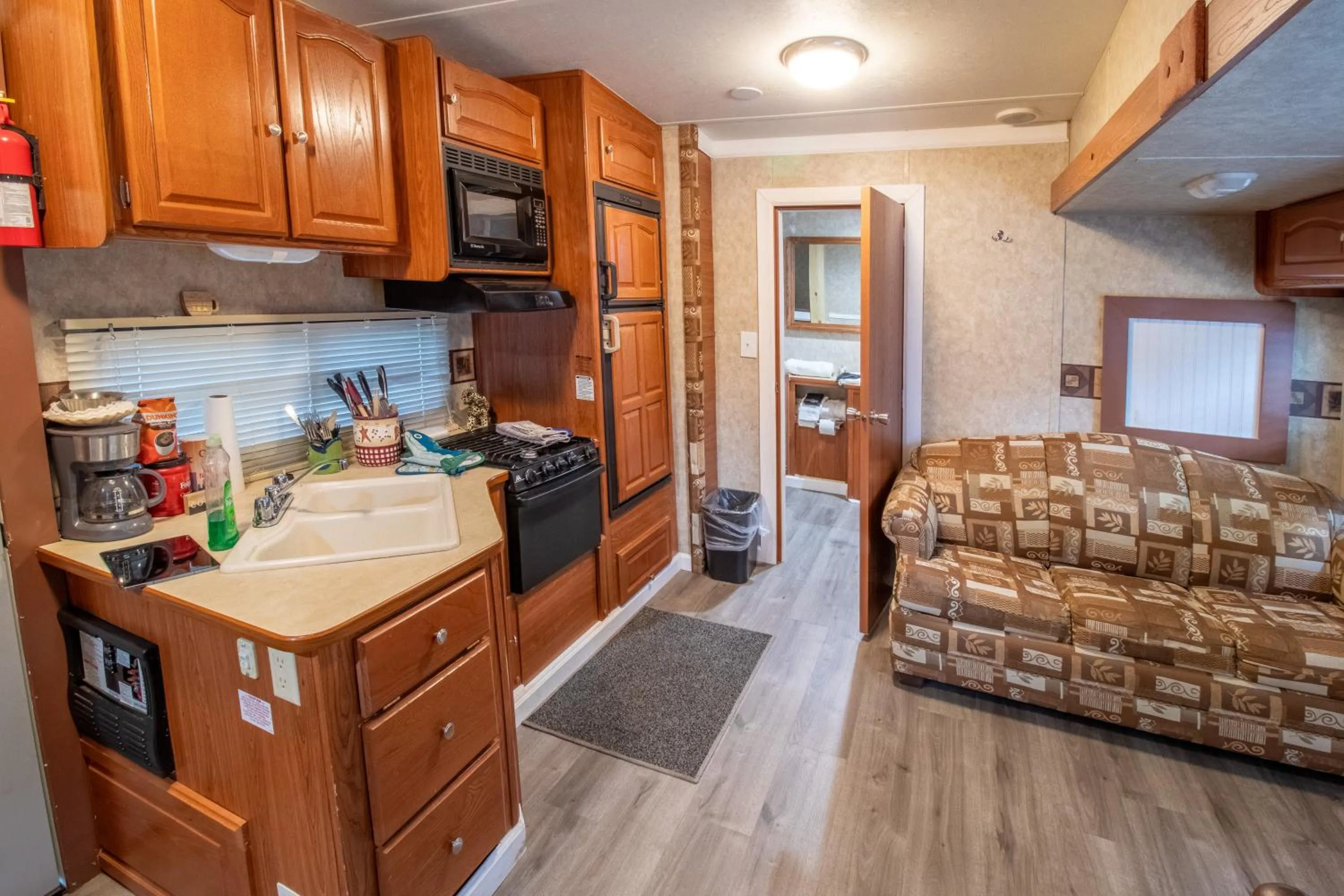 Kitchen or kitchenette in Kozy Haven Log Cabin Rentals