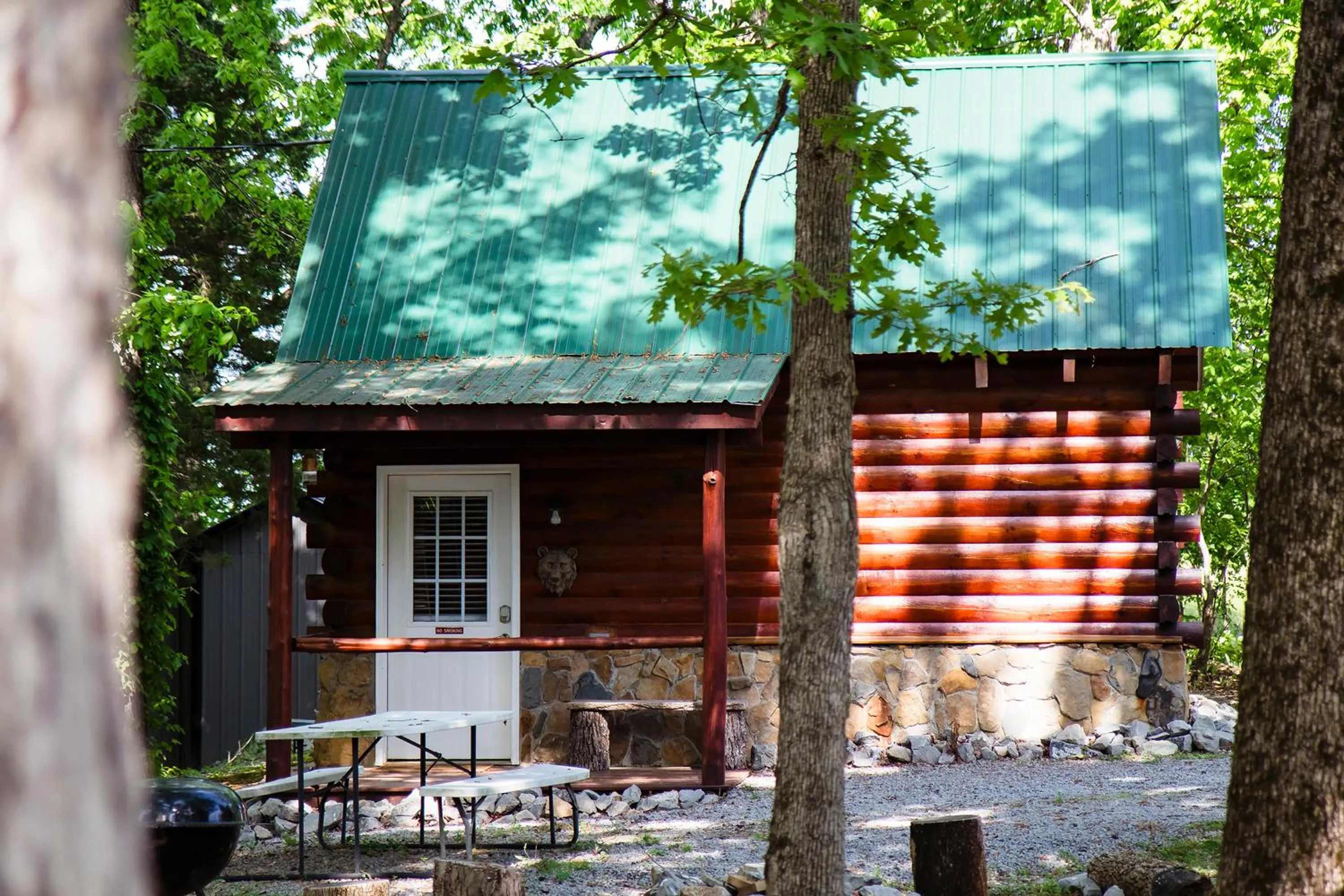 BBQ facilities in Kozy Haven Log Cabin Rentals