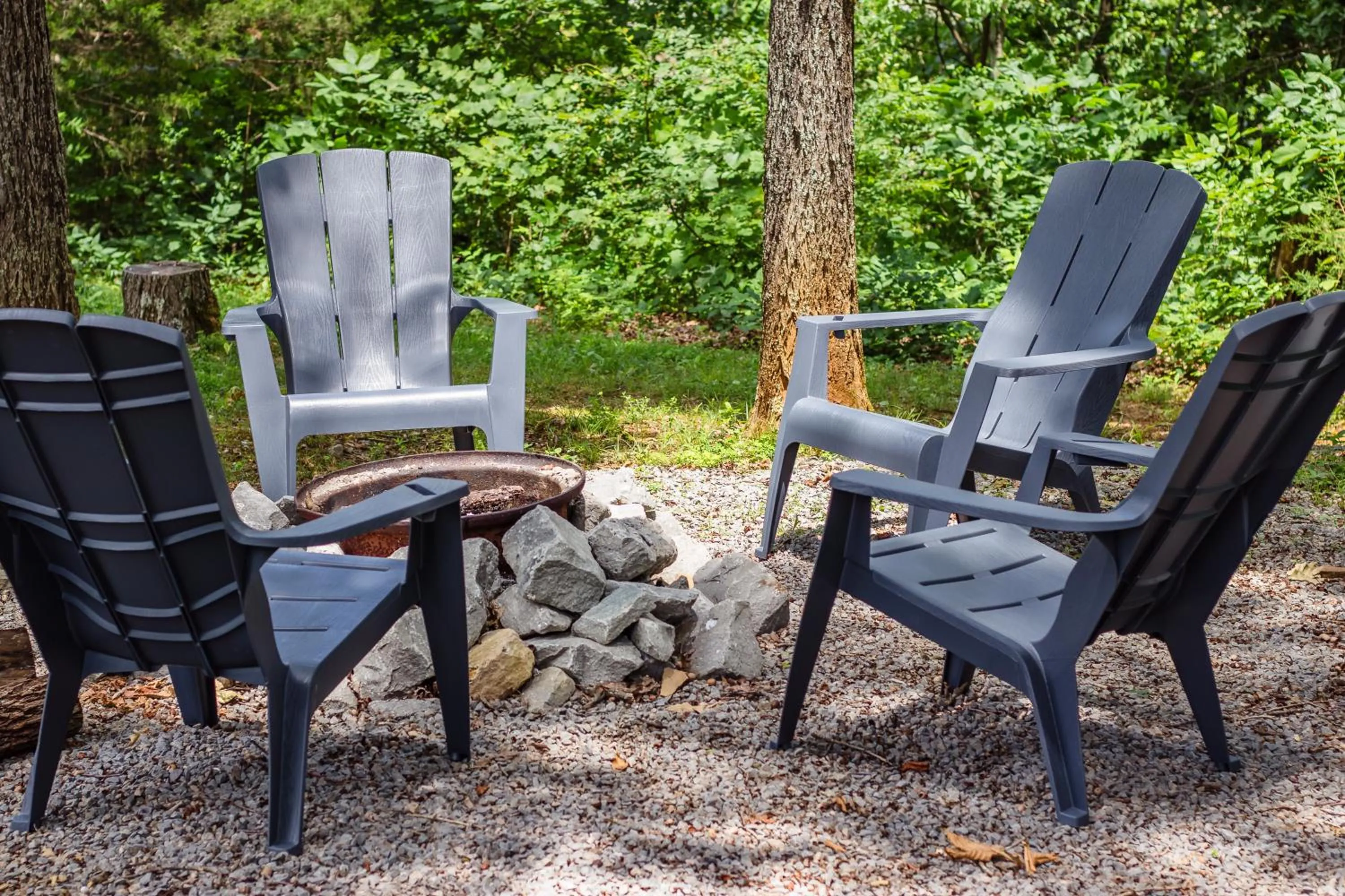 BBQ facilities in Kozy Haven Log Cabin Rentals