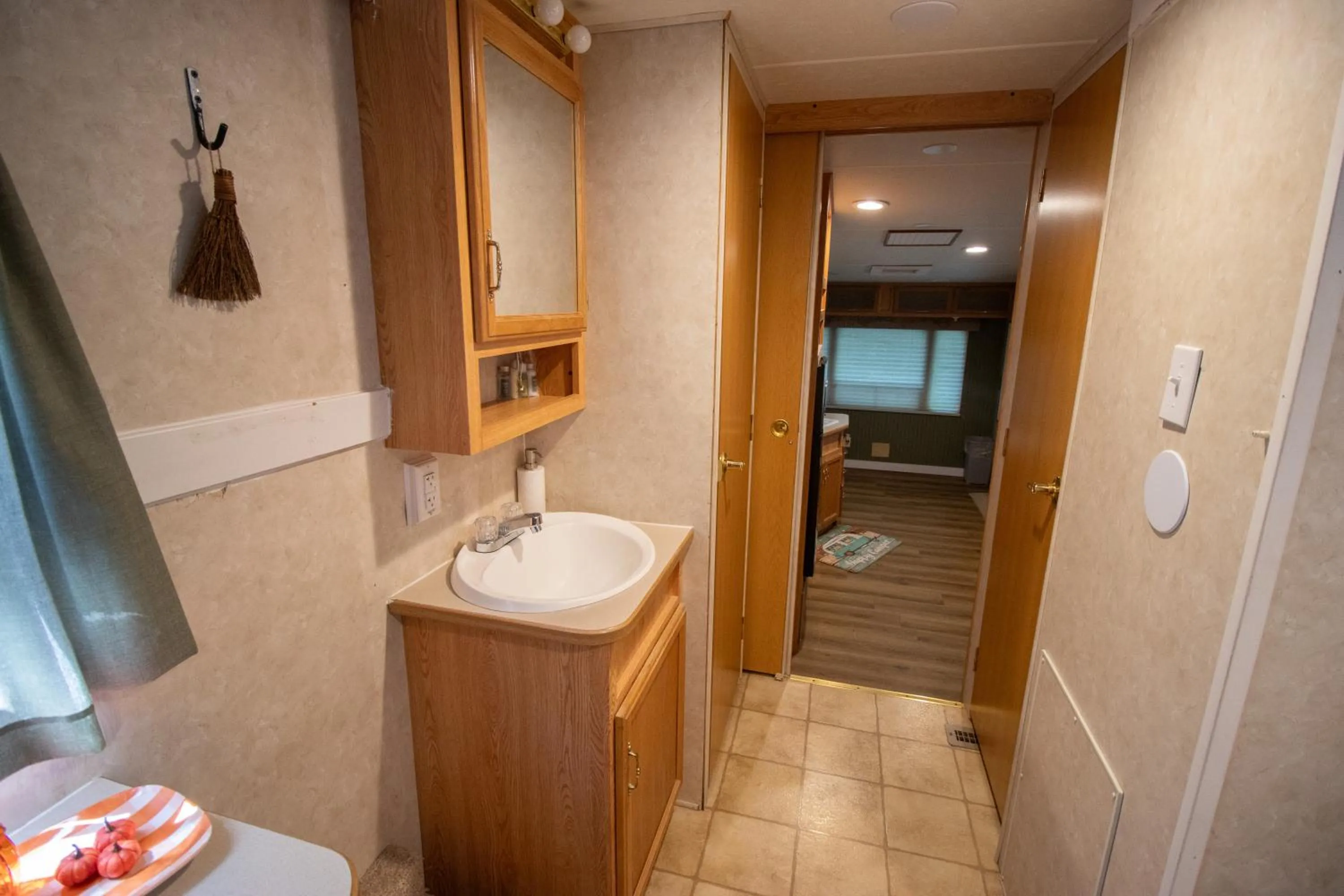 Bathroom in Kozy Haven Log Cabin Rentals