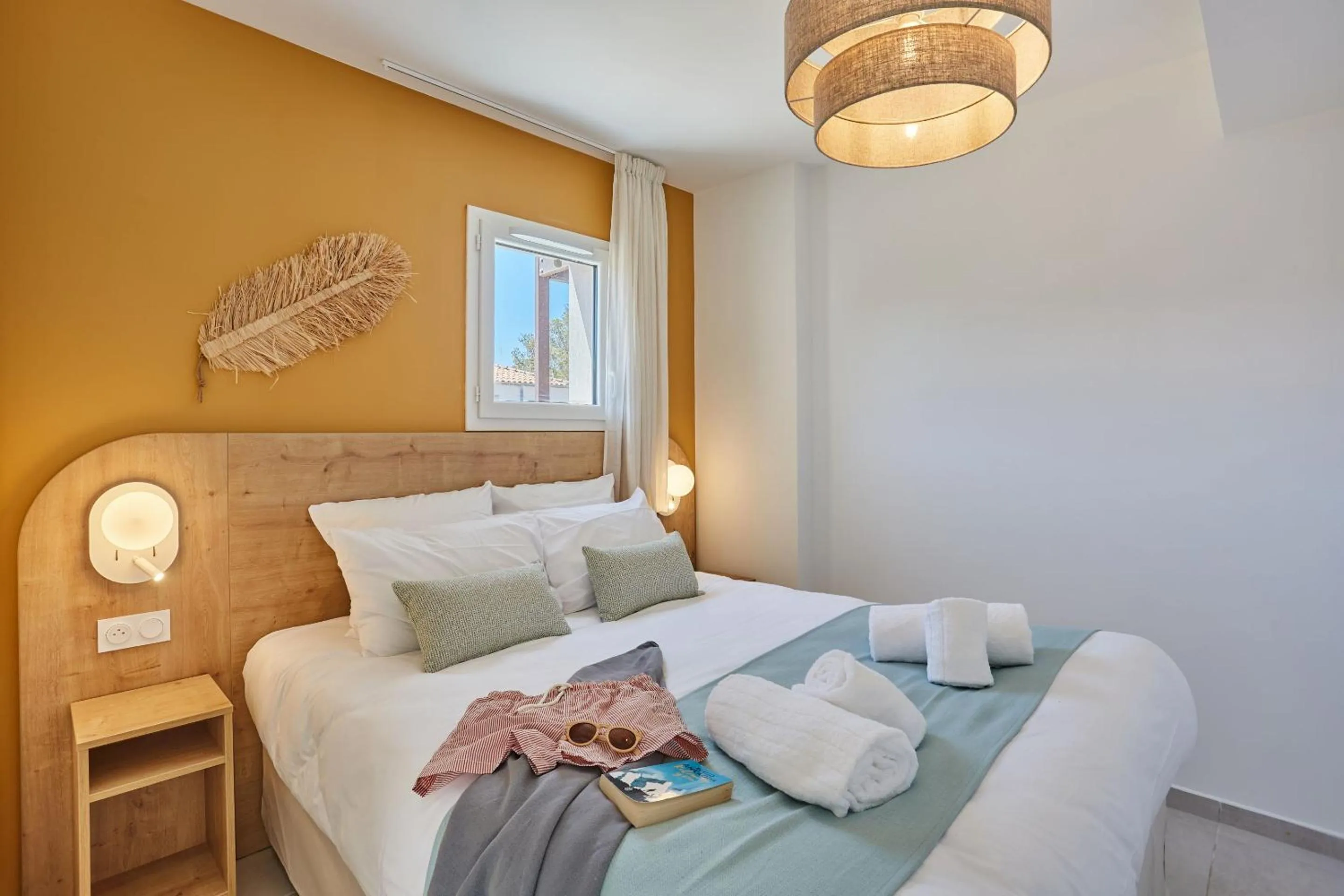 Bedroom, Bed in Résidence Odalys Riviera