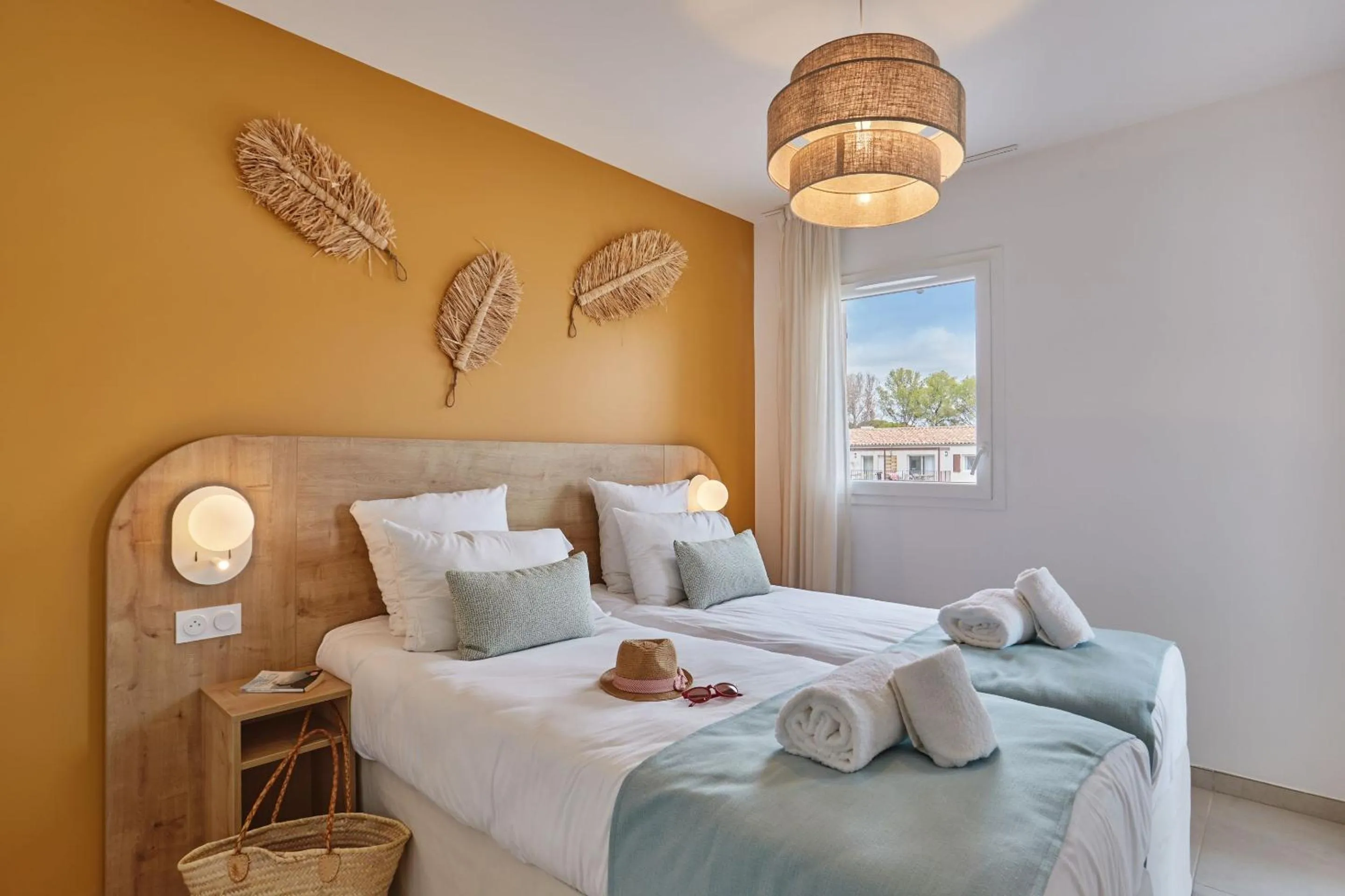 Bedroom, Bed in Résidence Odalys Riviera