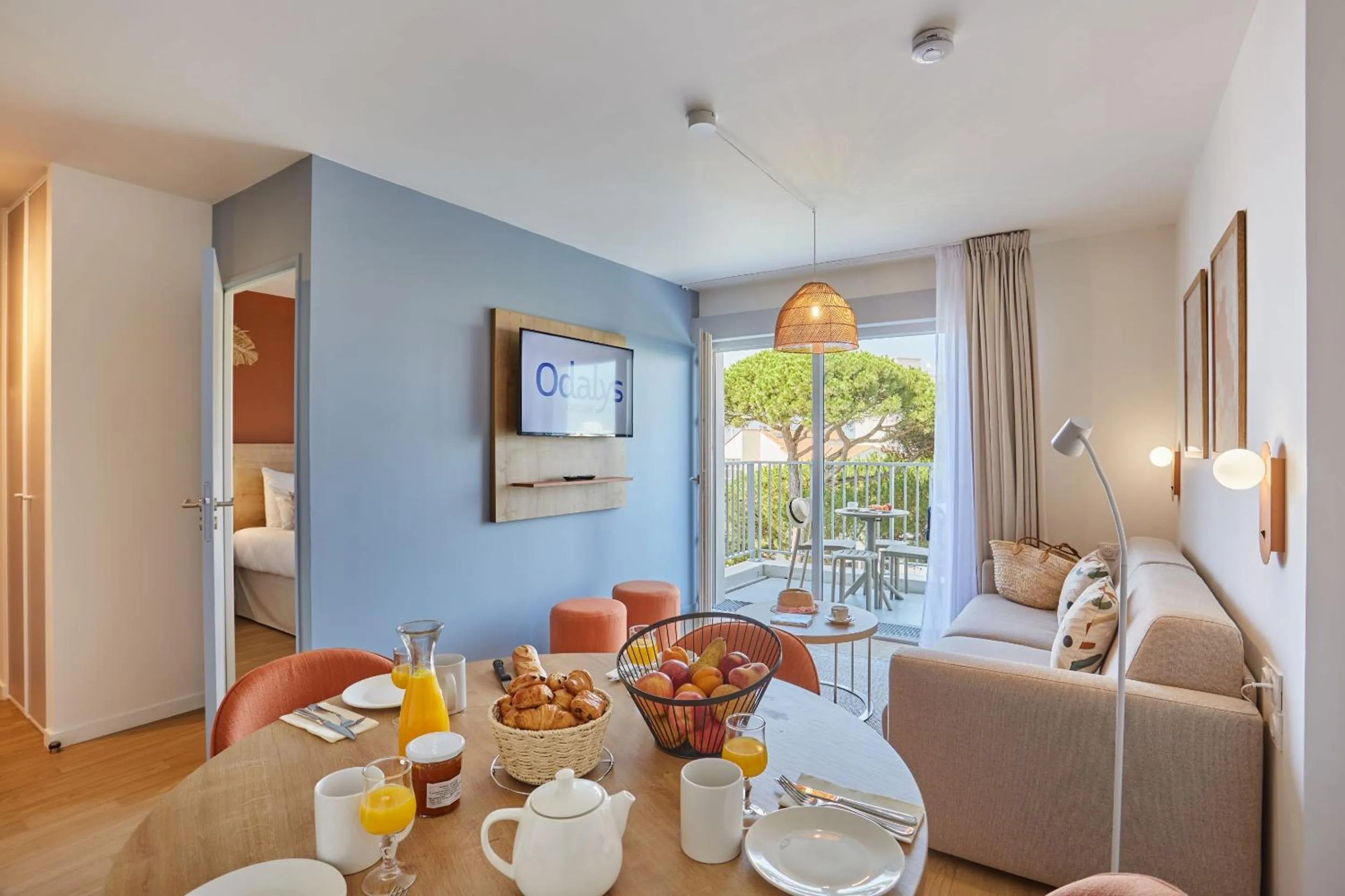 Seating area in Résidence Odalys L'Orée du Parc