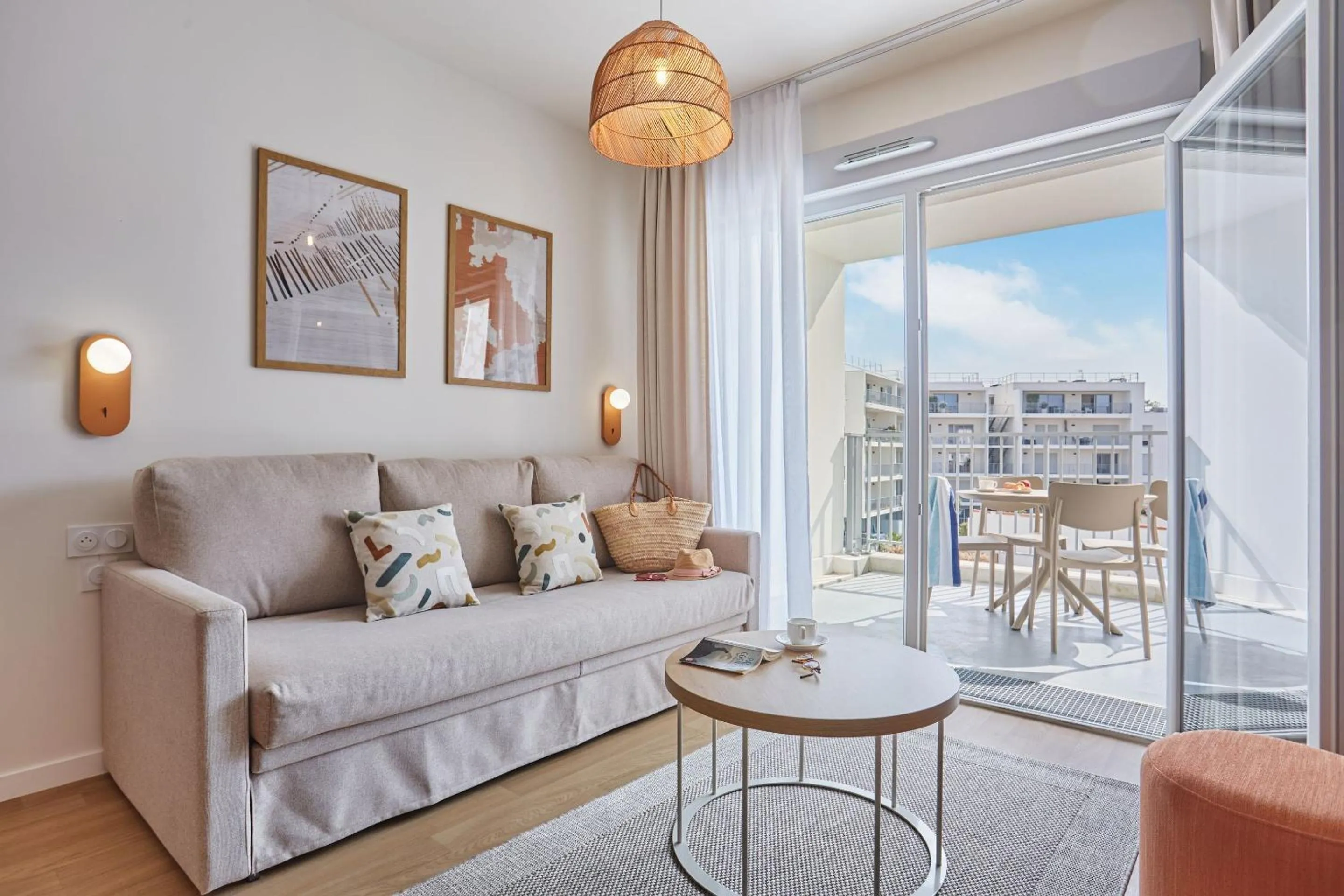 Seating area in Résidence Odalys L'Orée du Parc