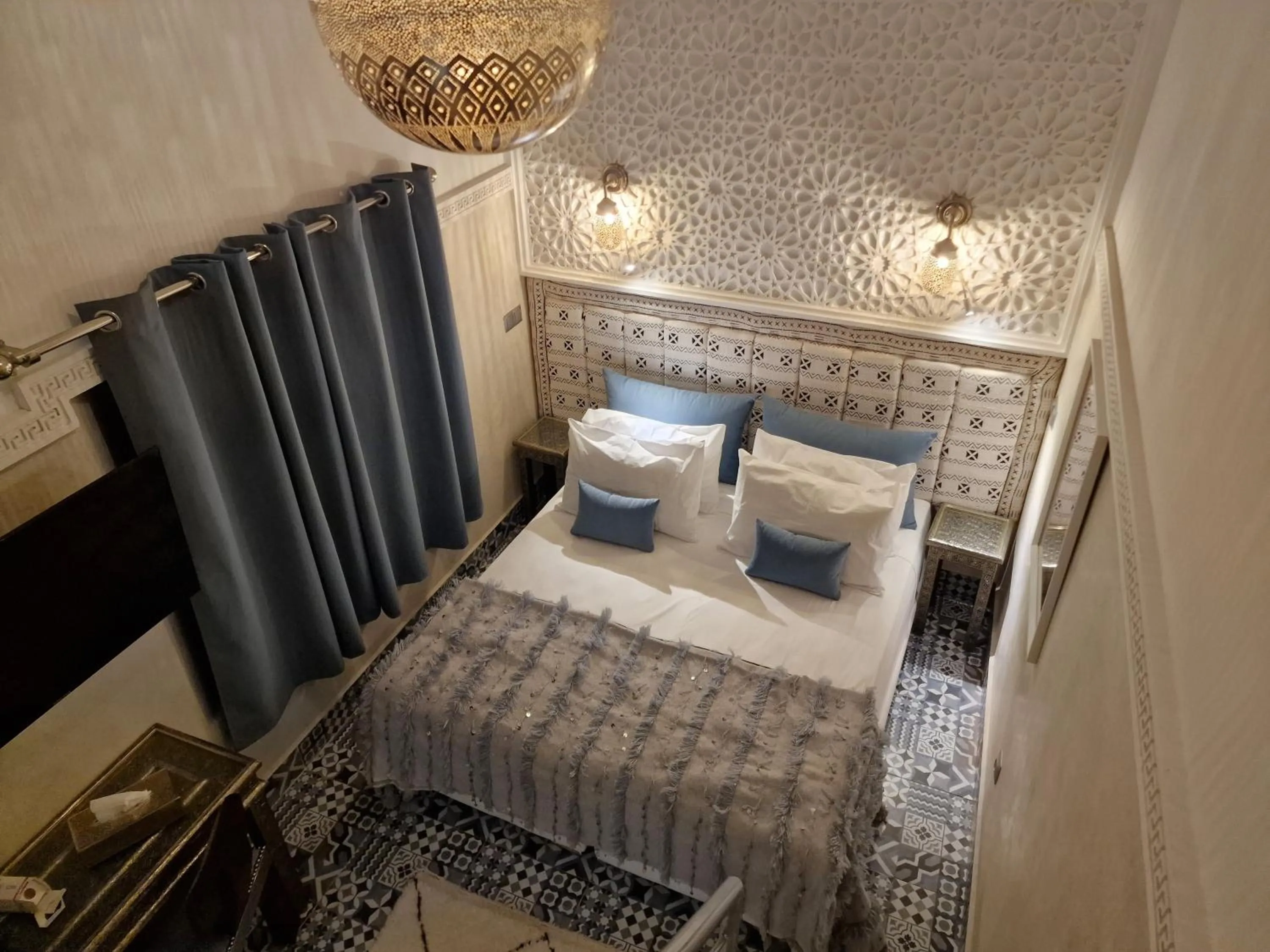 Bedroom, Bed in Riad Explore - Marrakech Medina Boutique Guest House