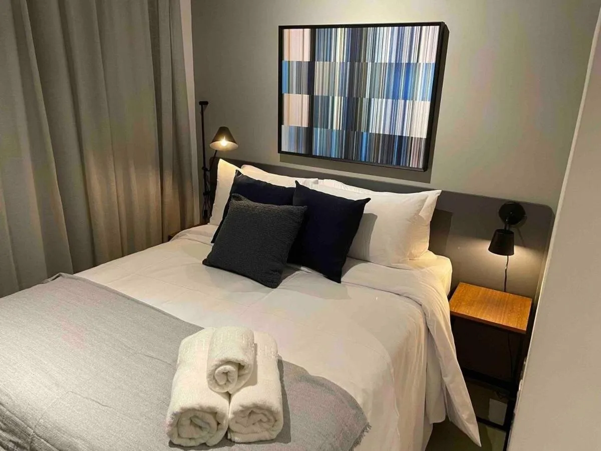 Bed in Apartamentos em frente ao Allianz Parque