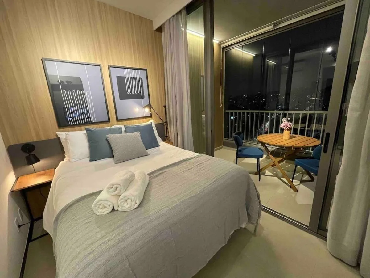 Bed in Apartamentos em frente ao Allianz Parque