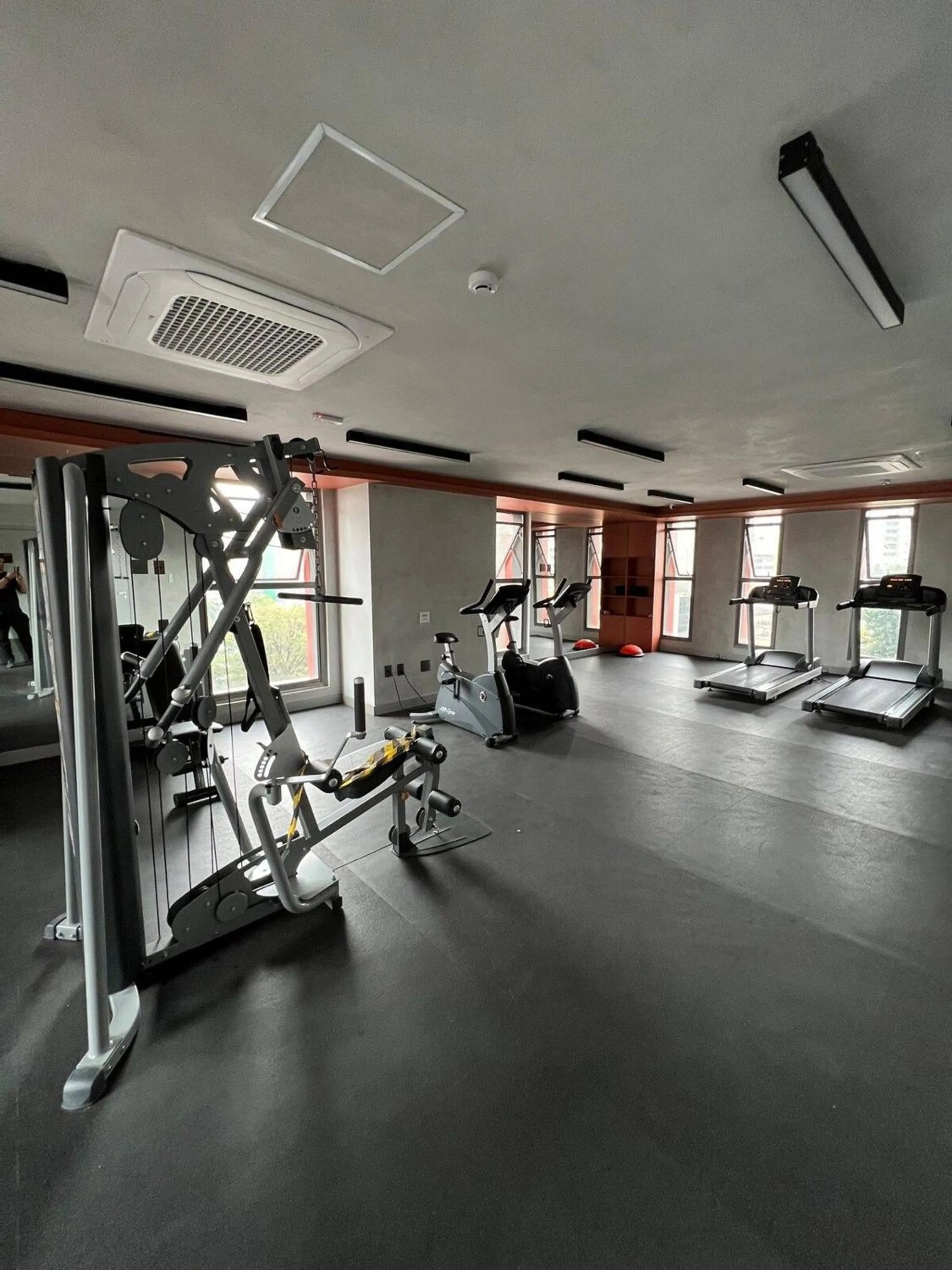 Fitness centre/facilities in Apartamentos em frente ao Allianz Parque