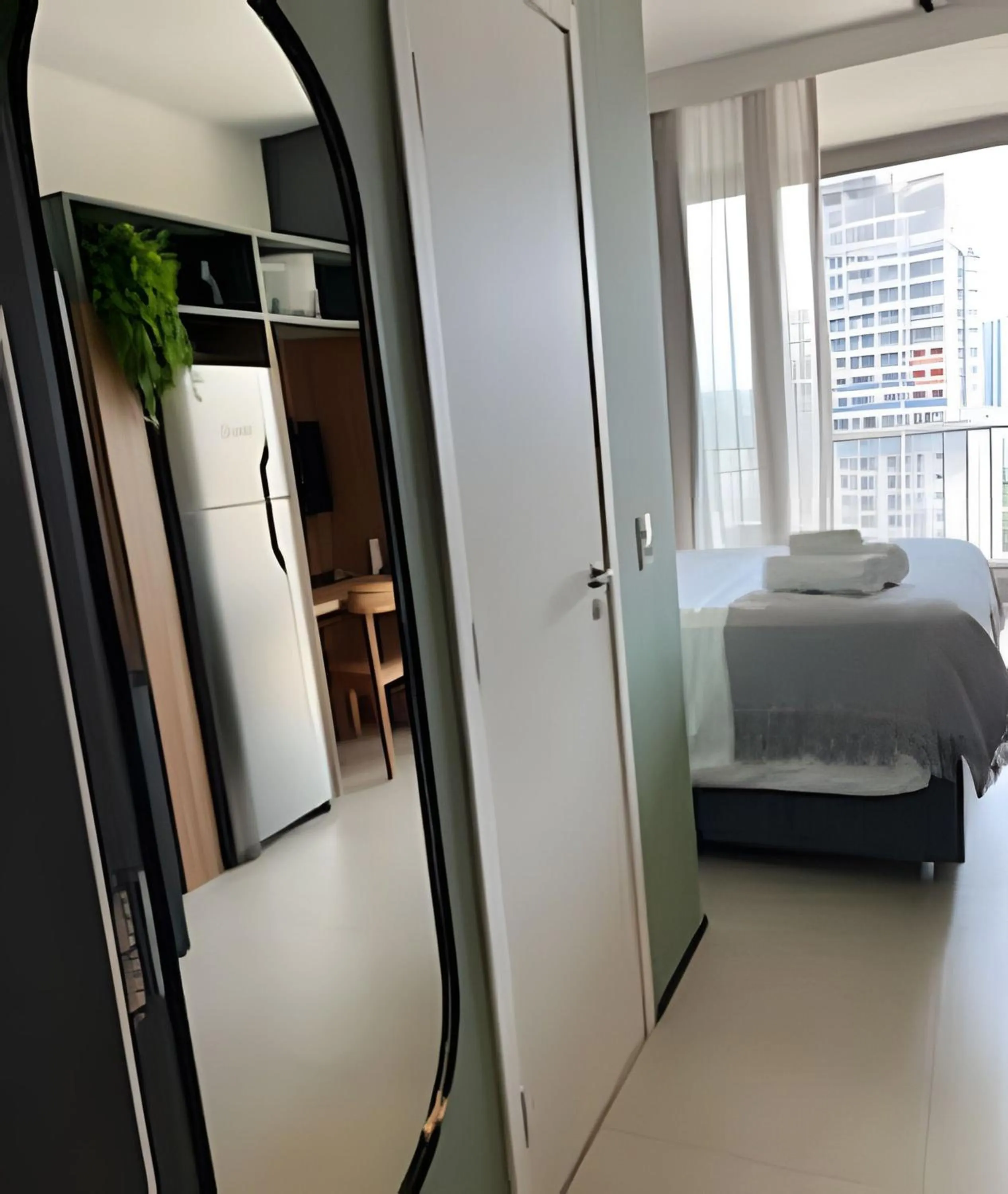 Bed in Apartamentos em frente ao Allianz Parque