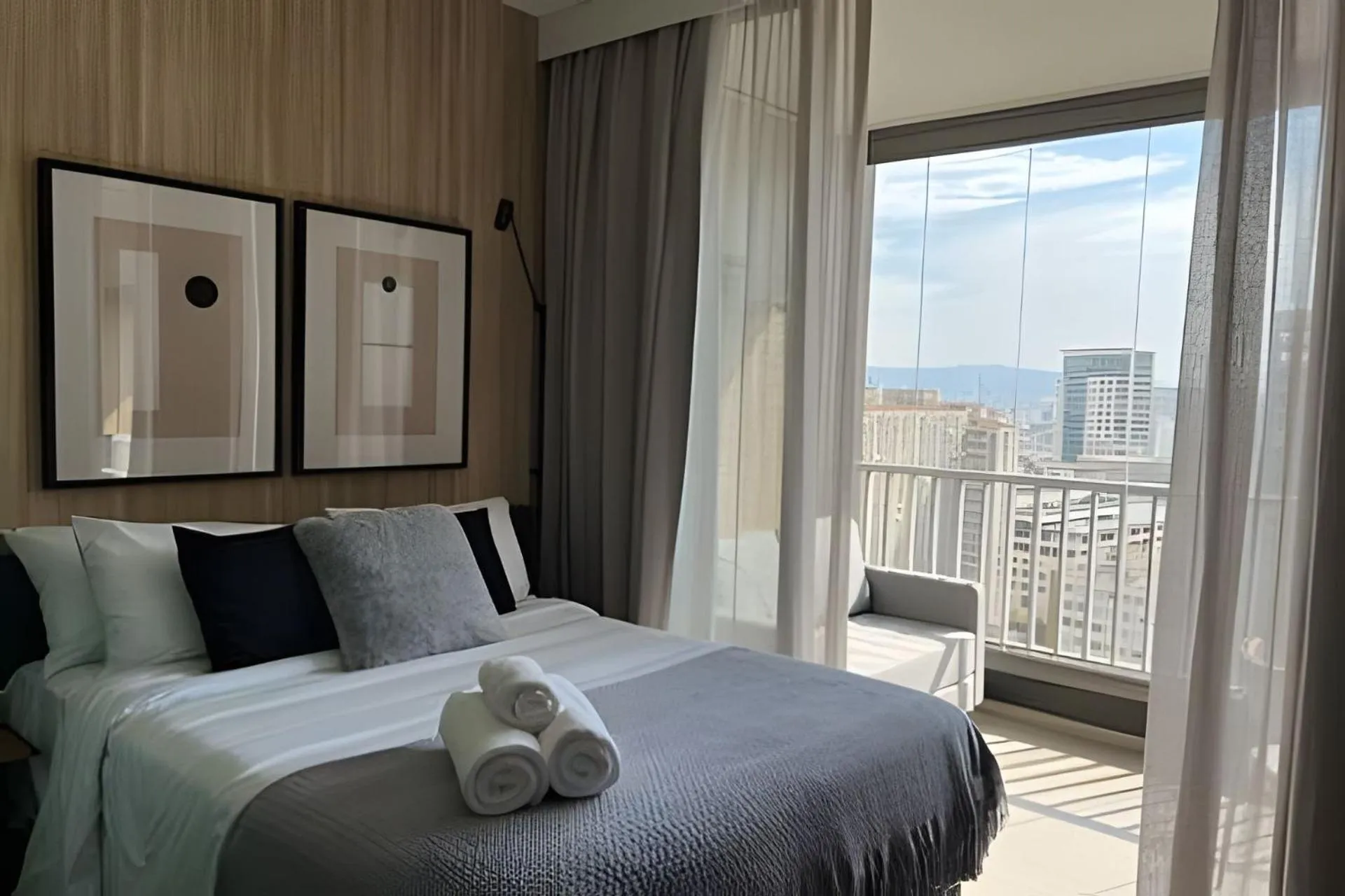 Bed in Apartamentos em frente ao Allianz Parque