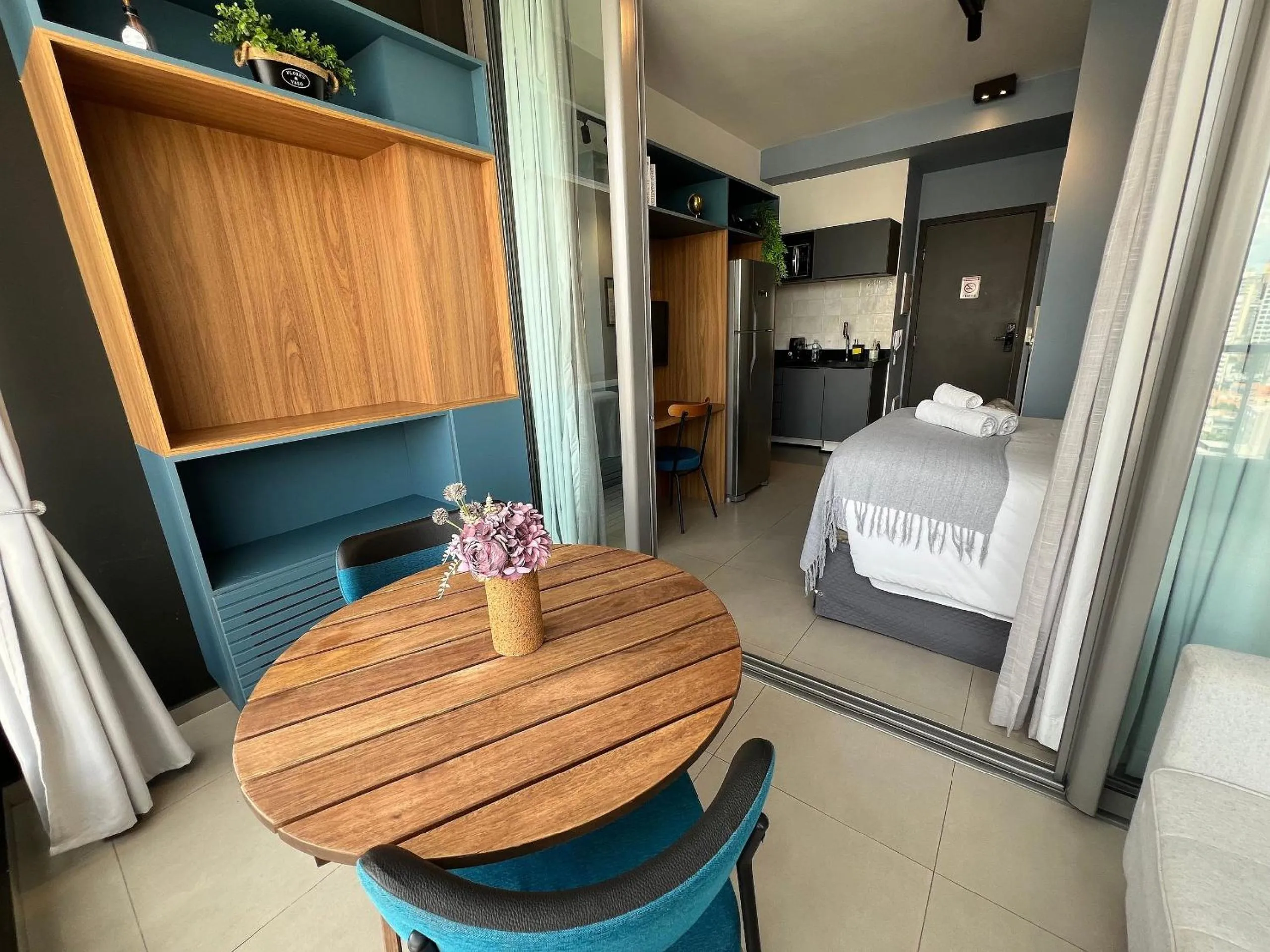 Bed in Apartamentos em frente ao Allianz Parque