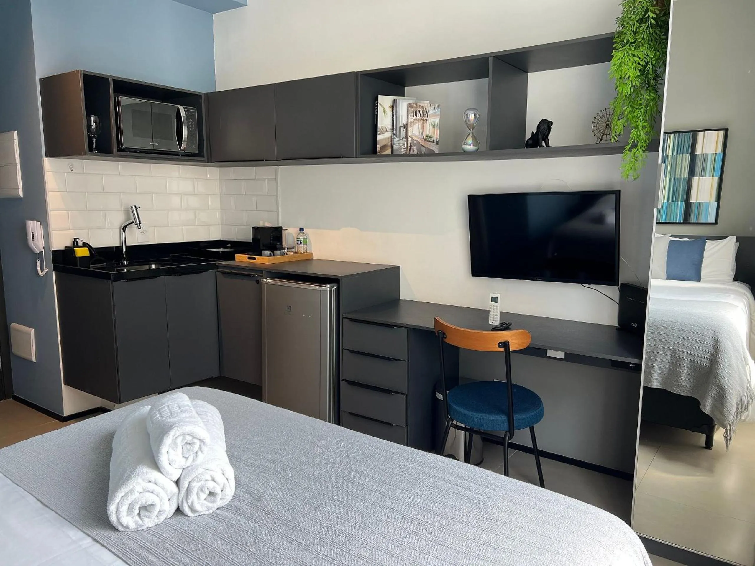 Bed in Apartamentos em frente ao Allianz Parque