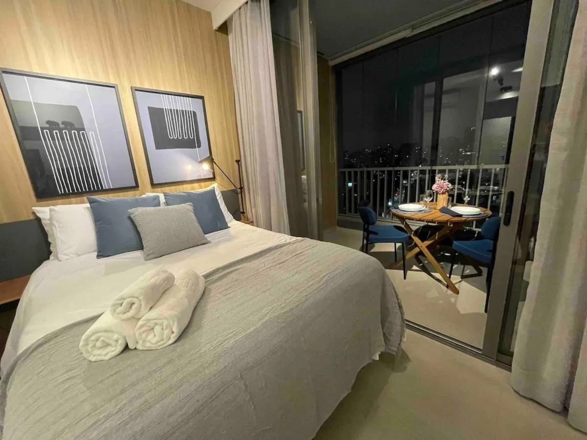 Bed in Apartamentos em frente ao Allianz Parque