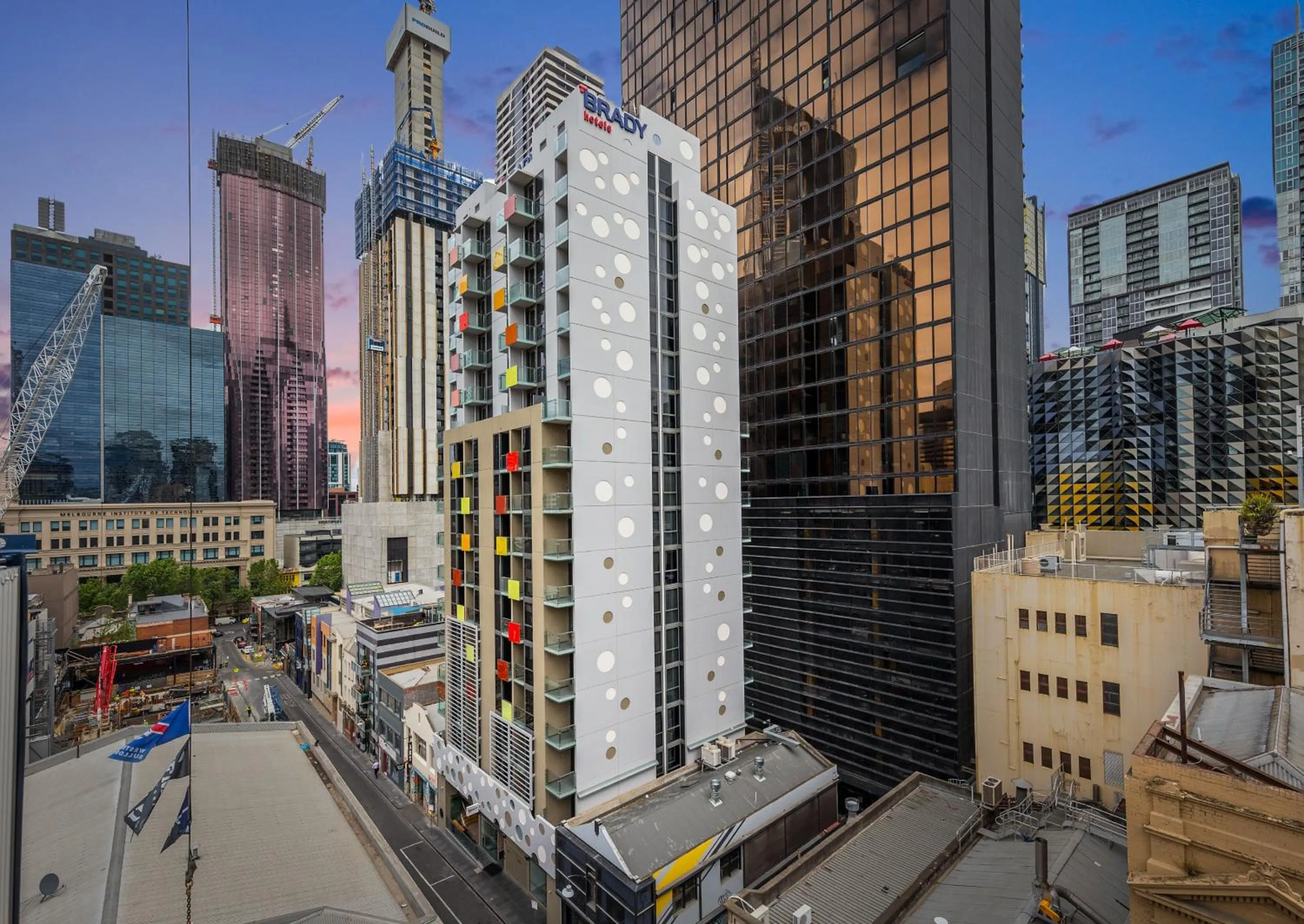 Property building in Brady Hotels Central Melbourne