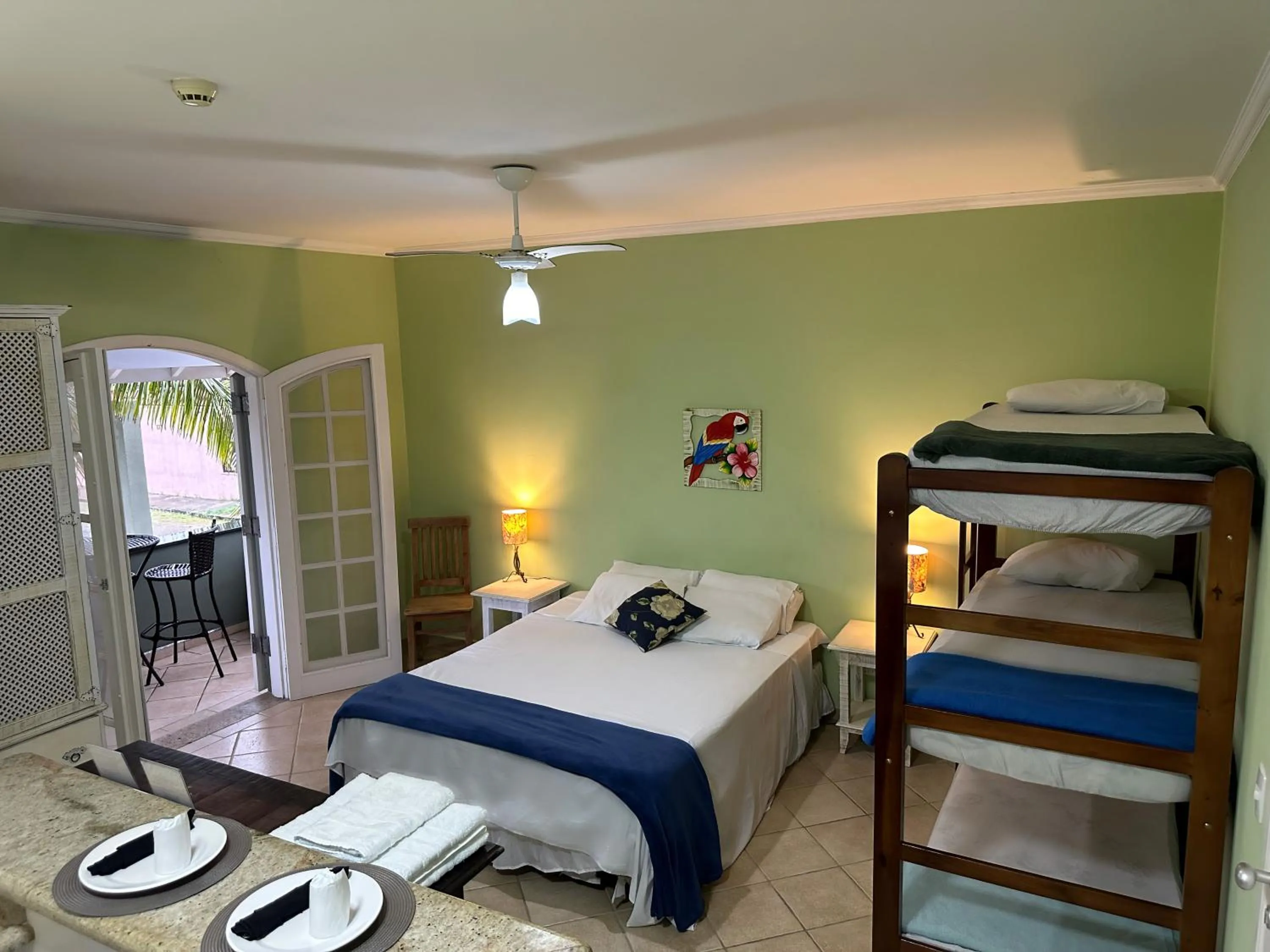 Bed in Surfside Suites