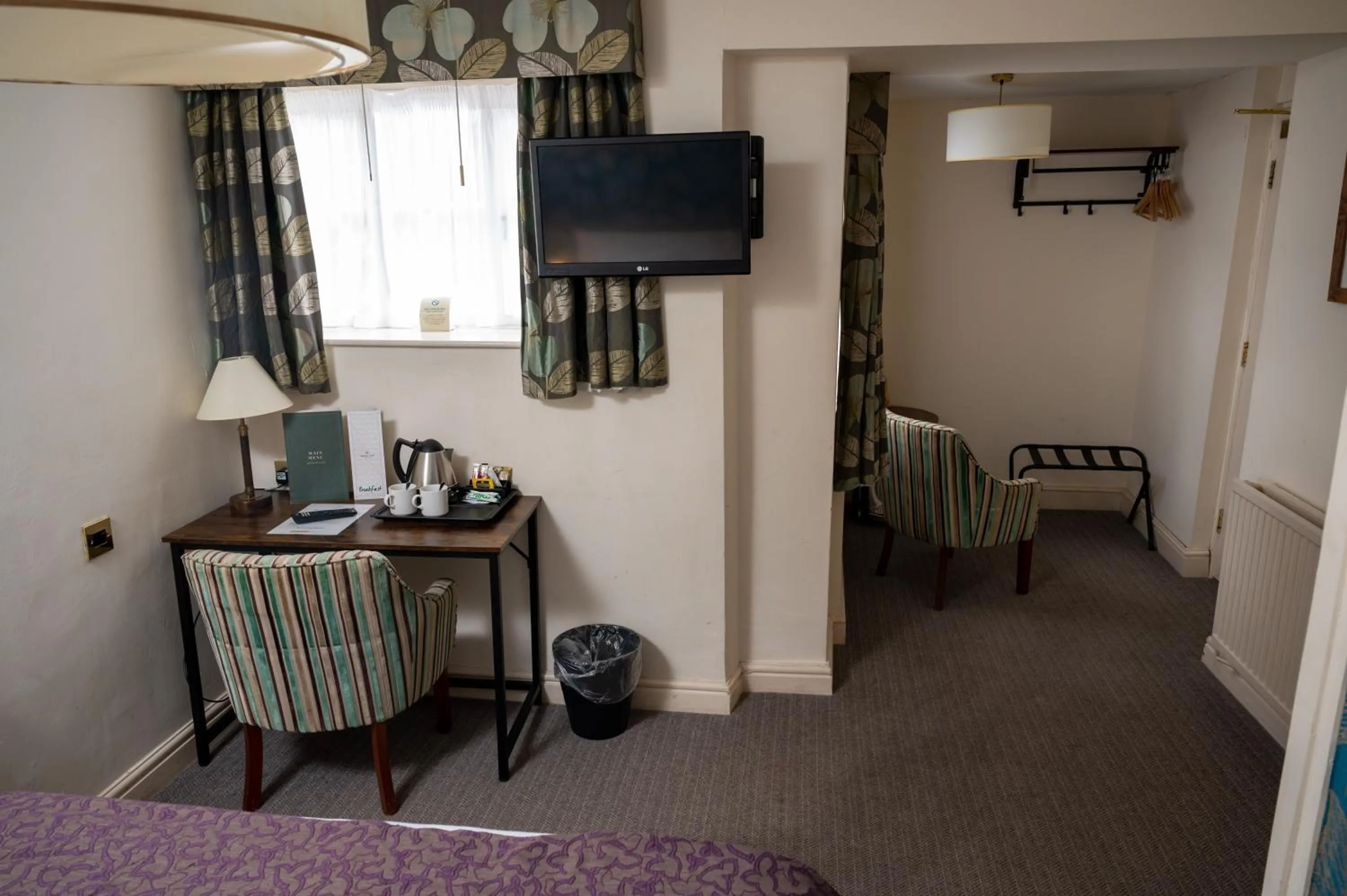 Bedroom, Bed in Cross Hands Hotel by Greene King Inns