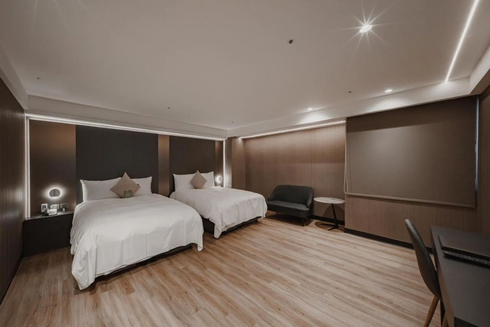 Bed in Hub Hotel Kaohsiung Yisin Branch