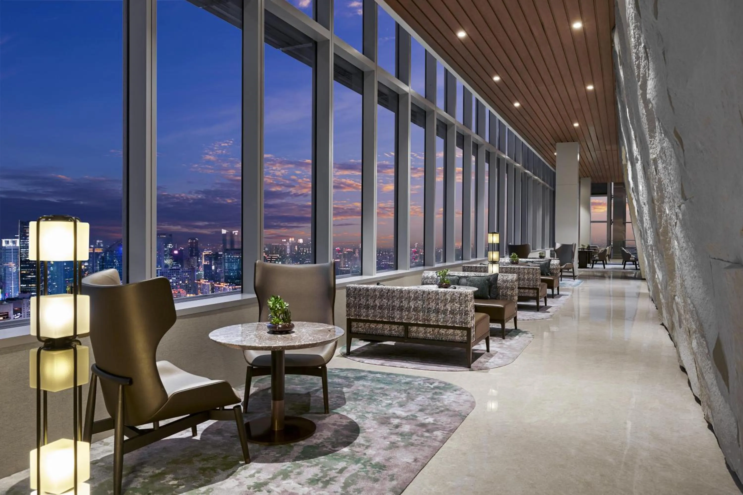 Communal lounge/ TV room in Pan Pacific Jakarta