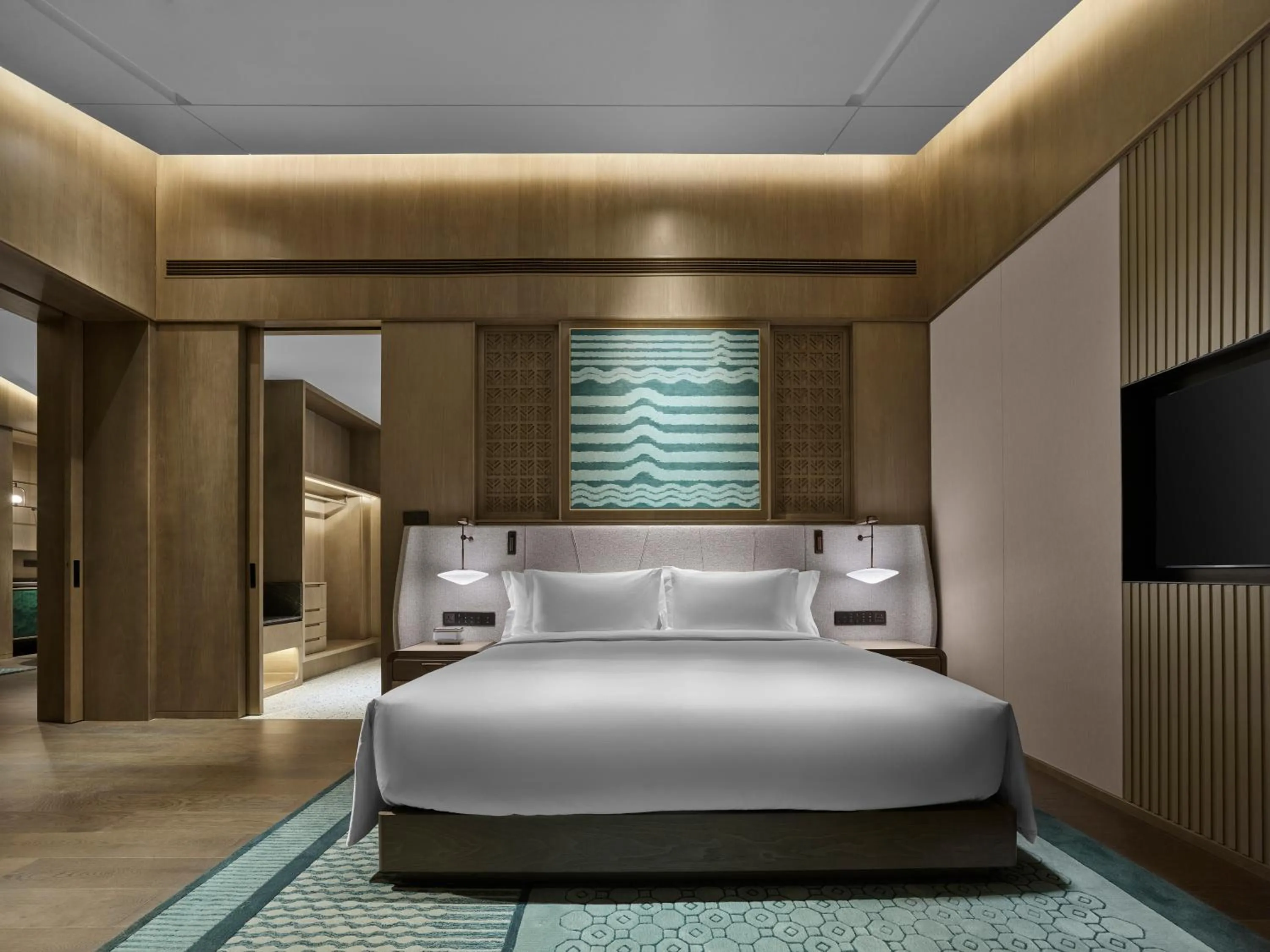 Bed in Banyan Tree Suzhou Shishan