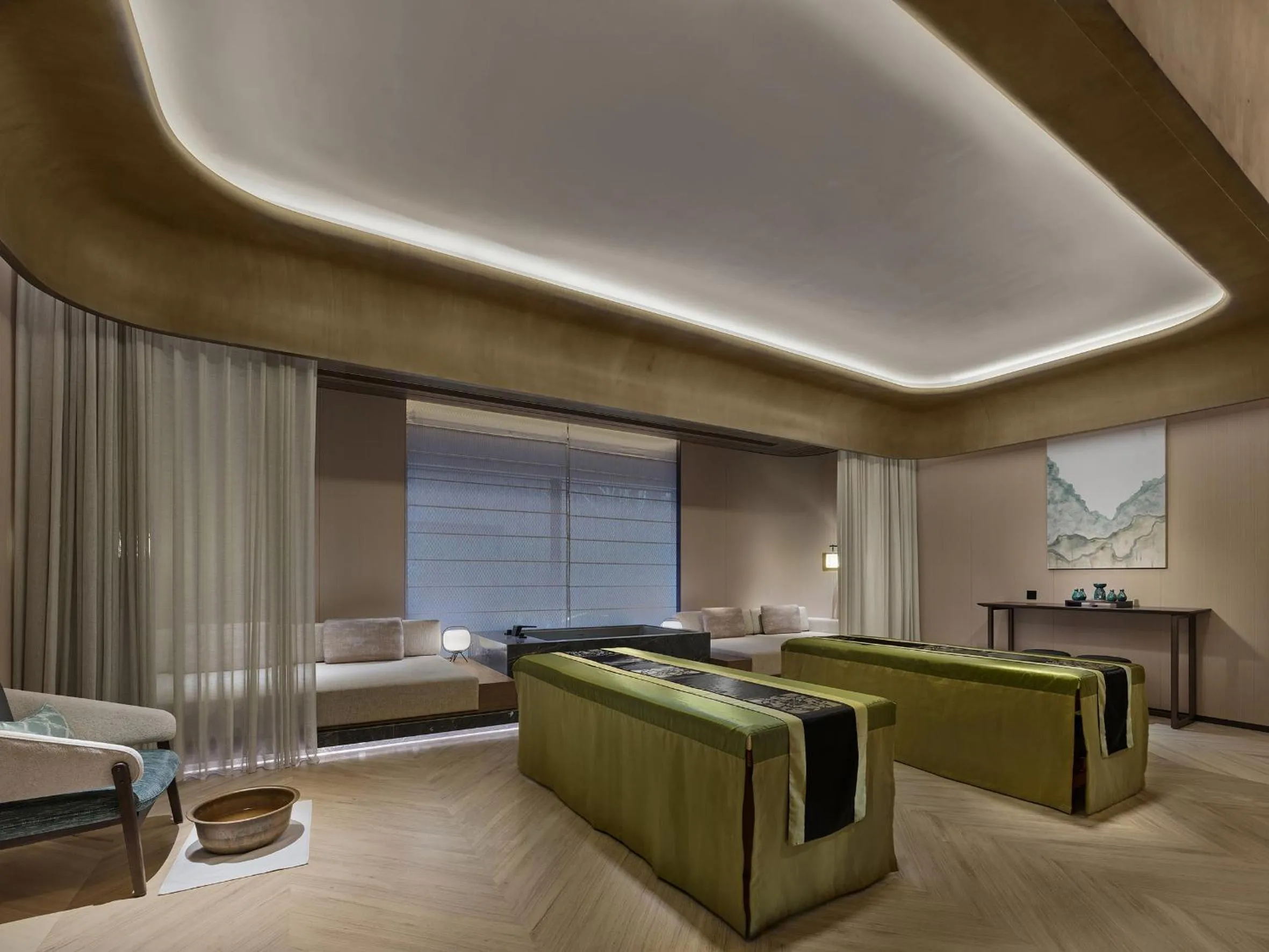 Spa and wellness centre/facilities, Bed in Banyan Tree Suzhou Shishan