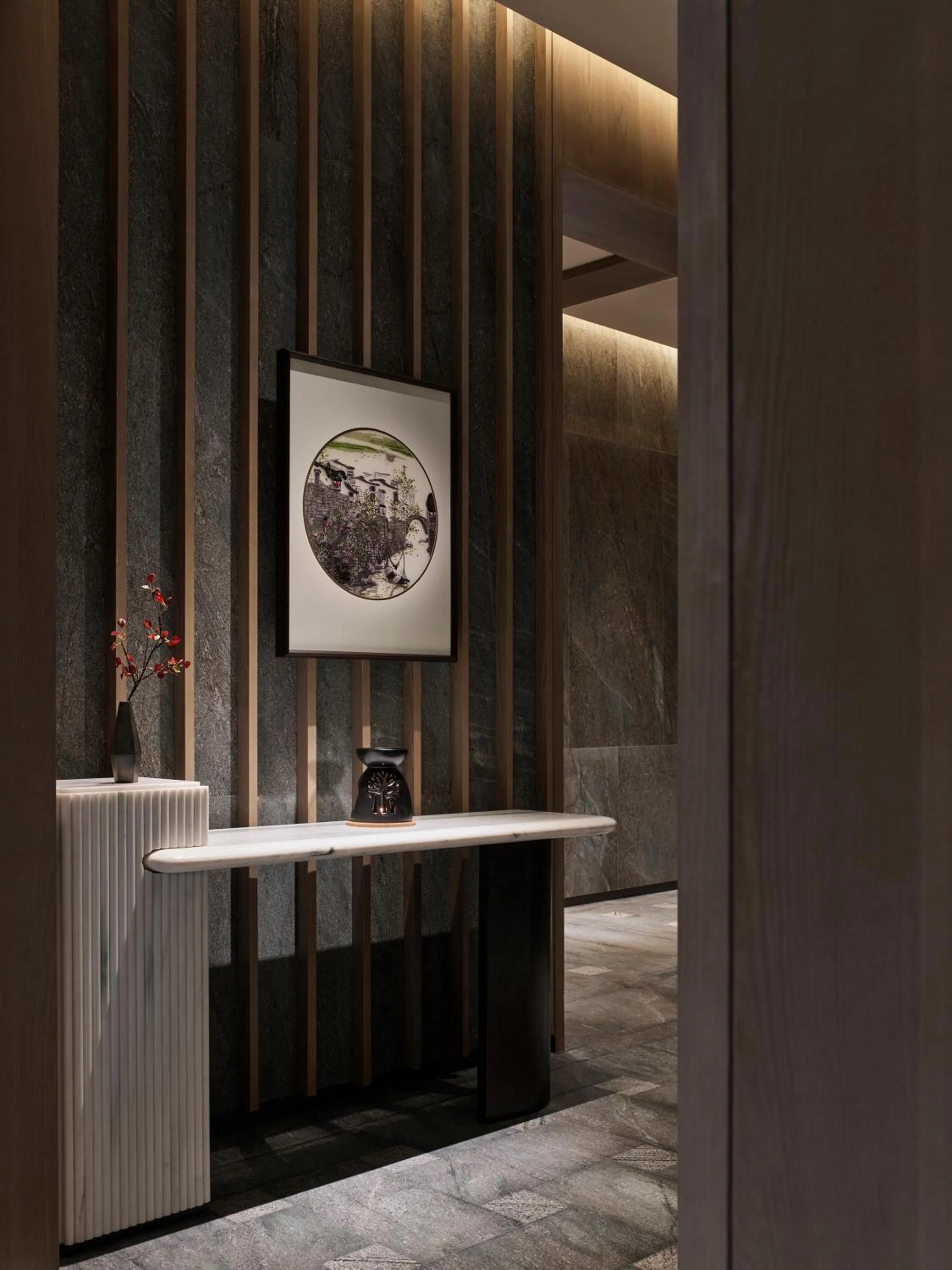 Decorative detail in Banyan Tree Suzhou Shishan