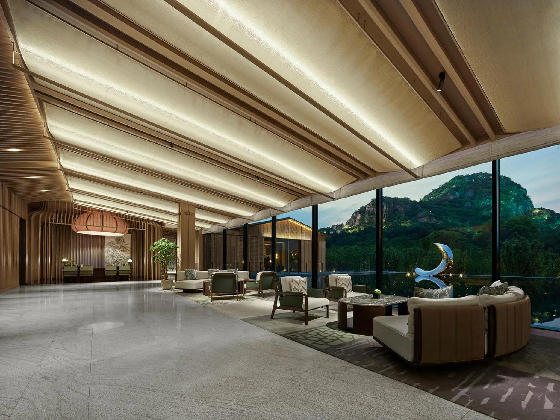 Lobby or reception in Banyan Tree Suzhou Shishan