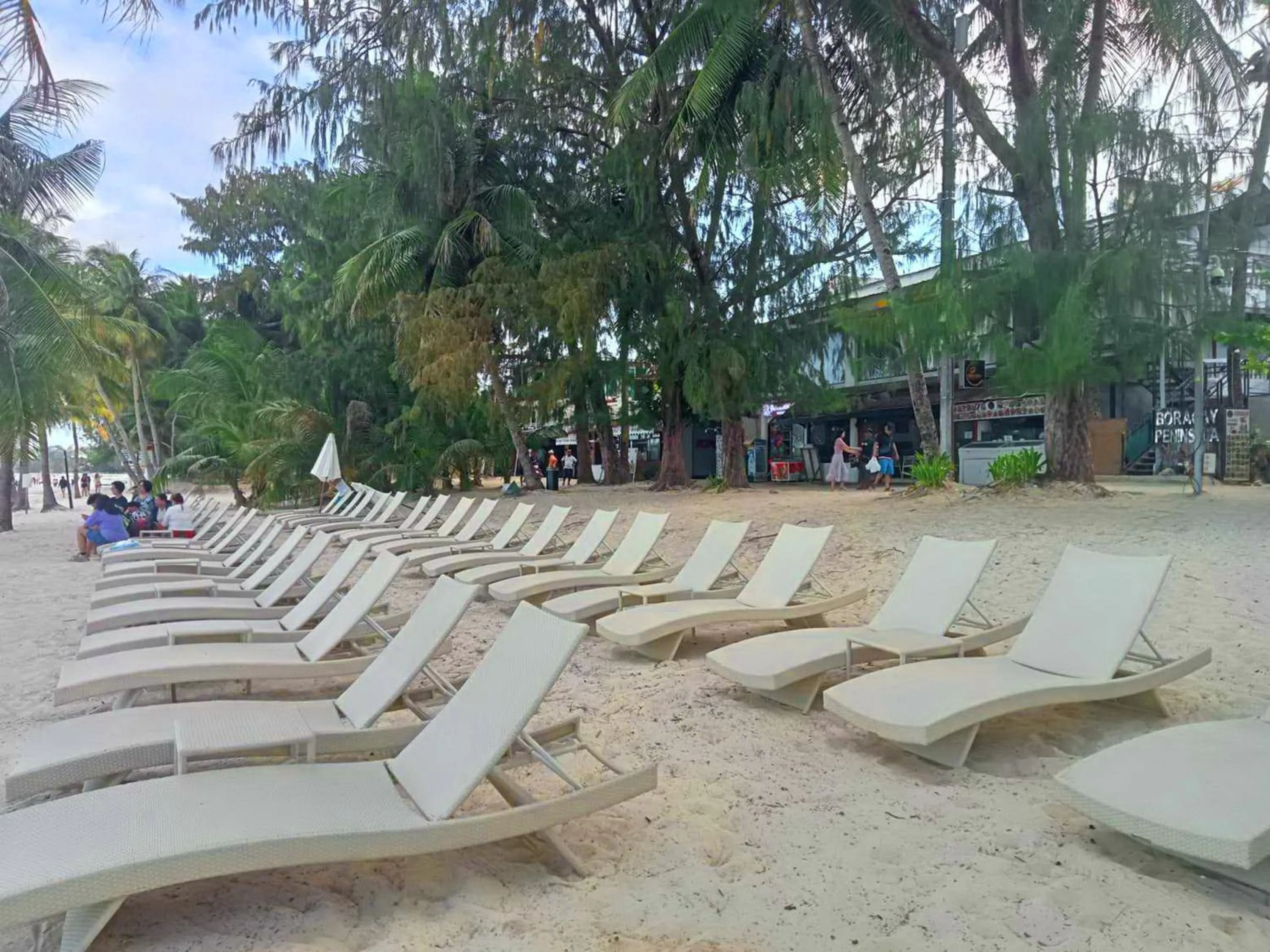 sunbed in Boracay Peninsula