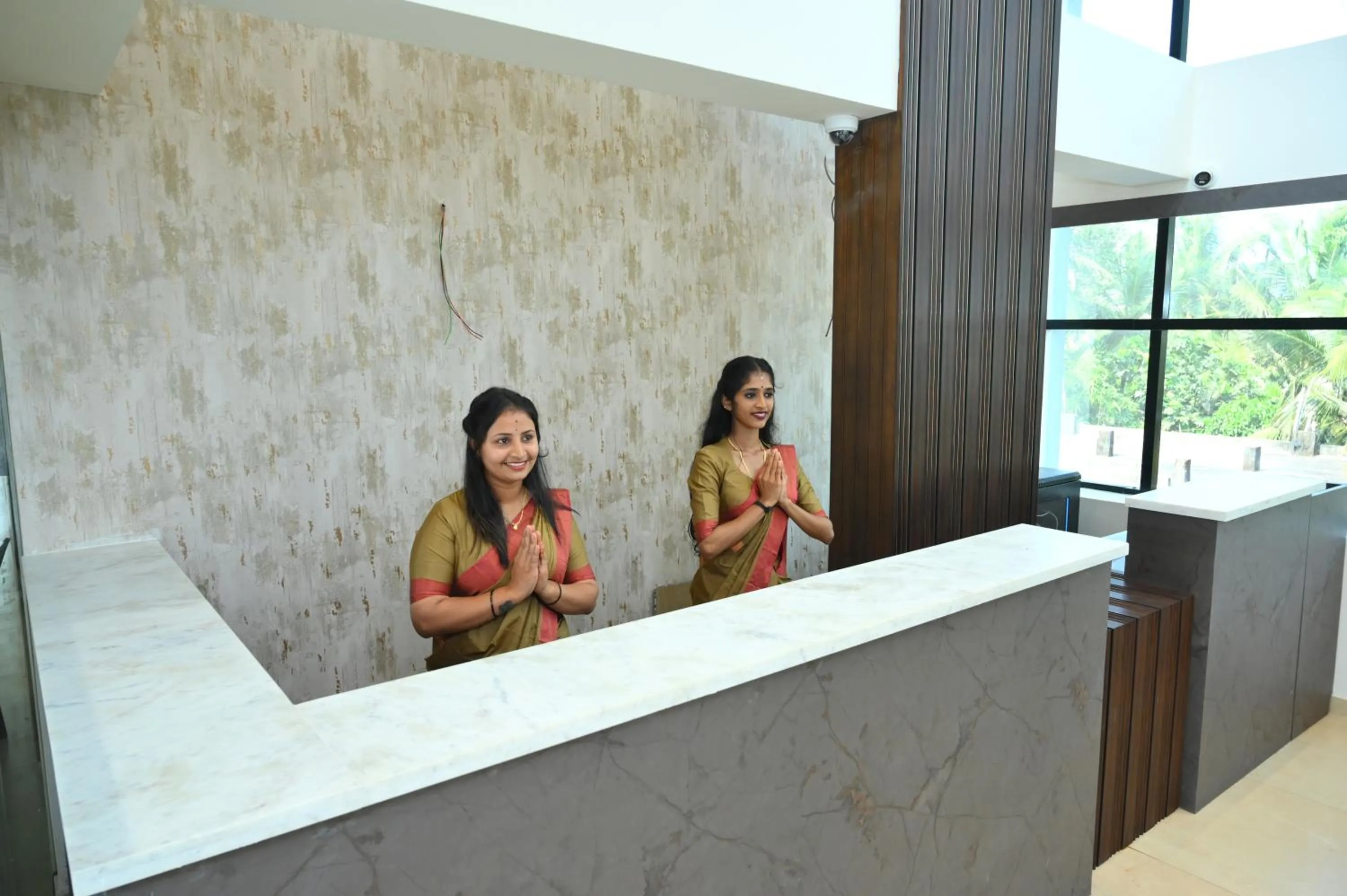 Lobby or reception in Aurelia Comforts - Deralakatte