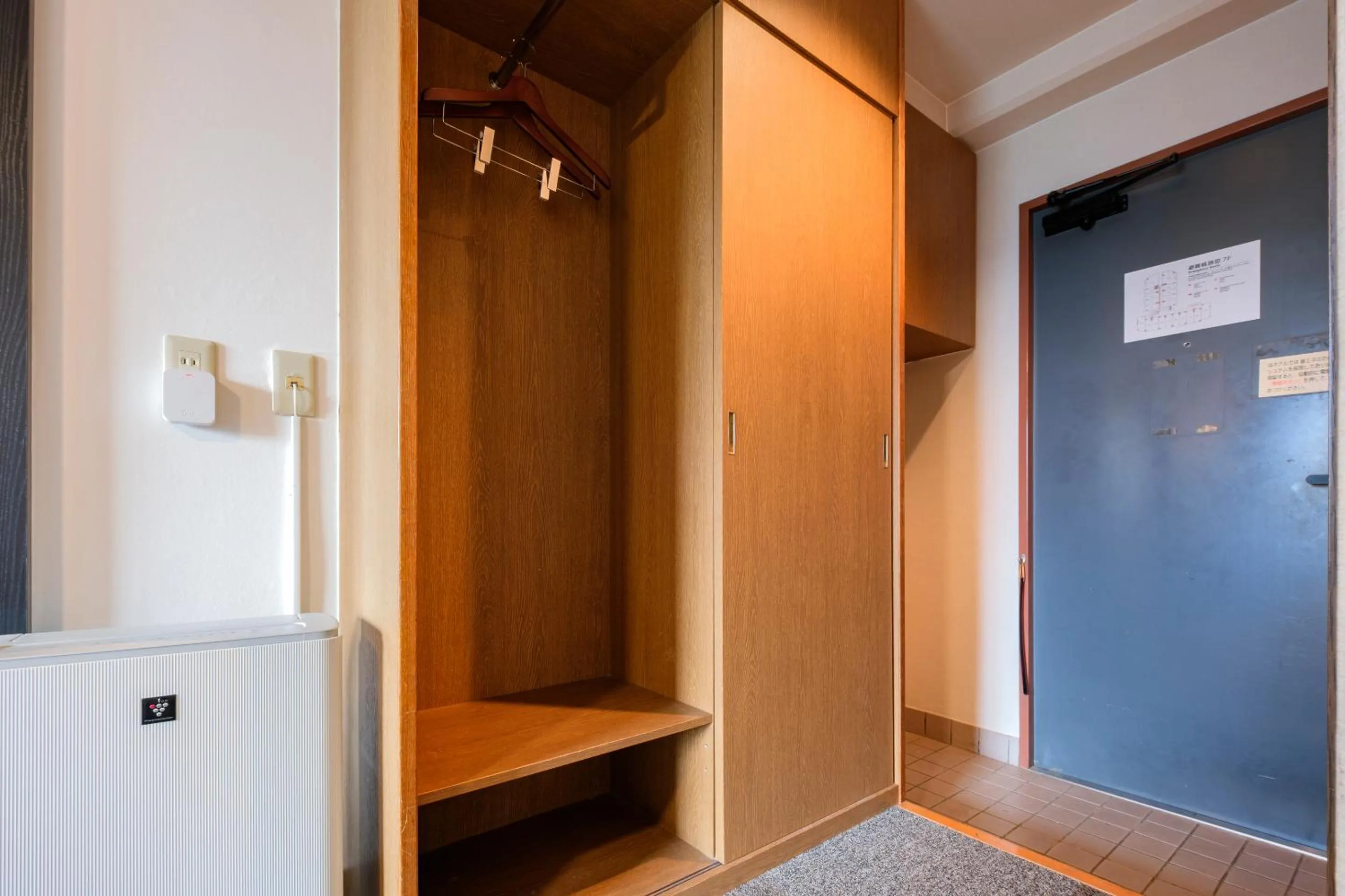 wardrobe in Miyazaki Mango Hotel