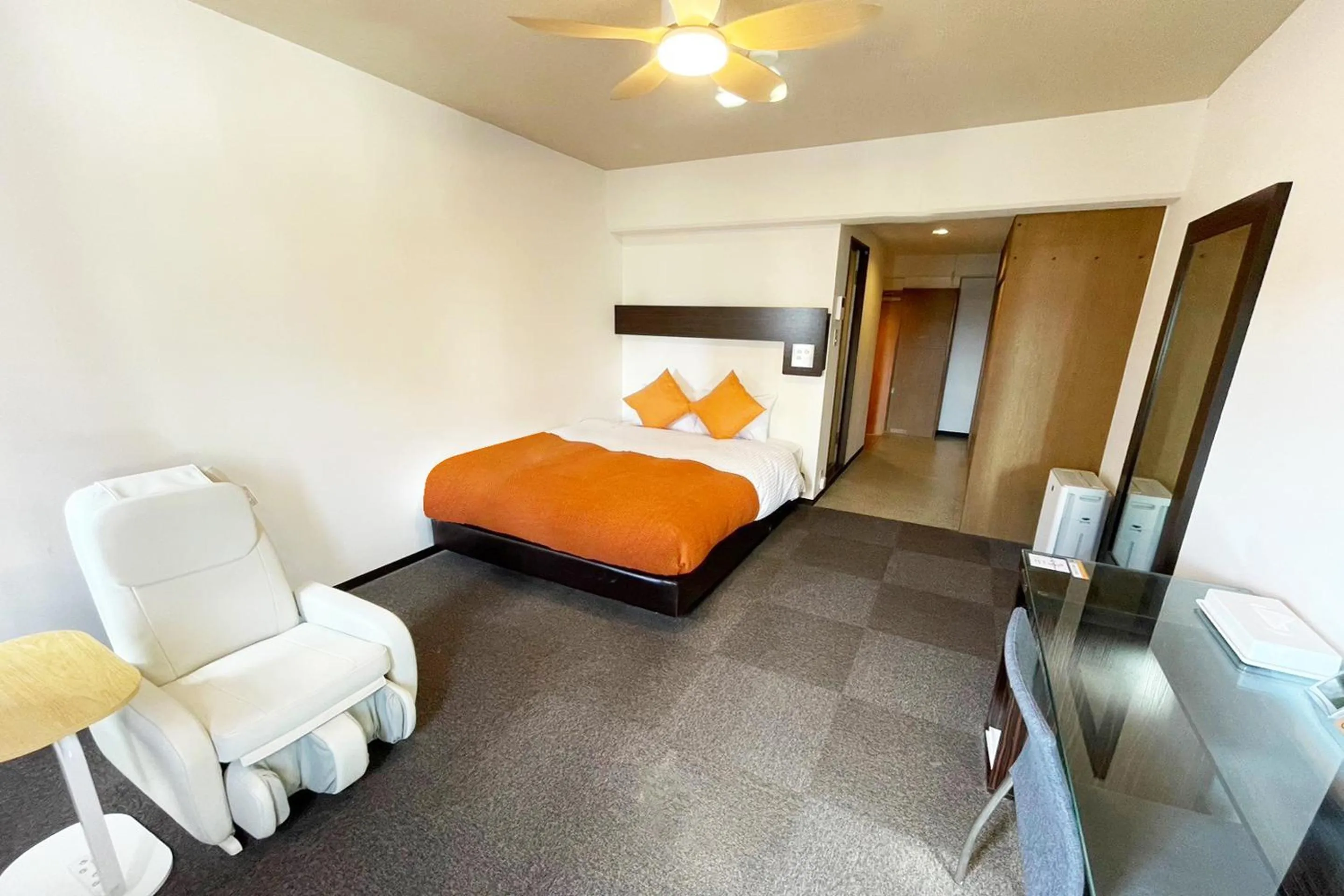 Bed in Miyazaki Mango Hotel