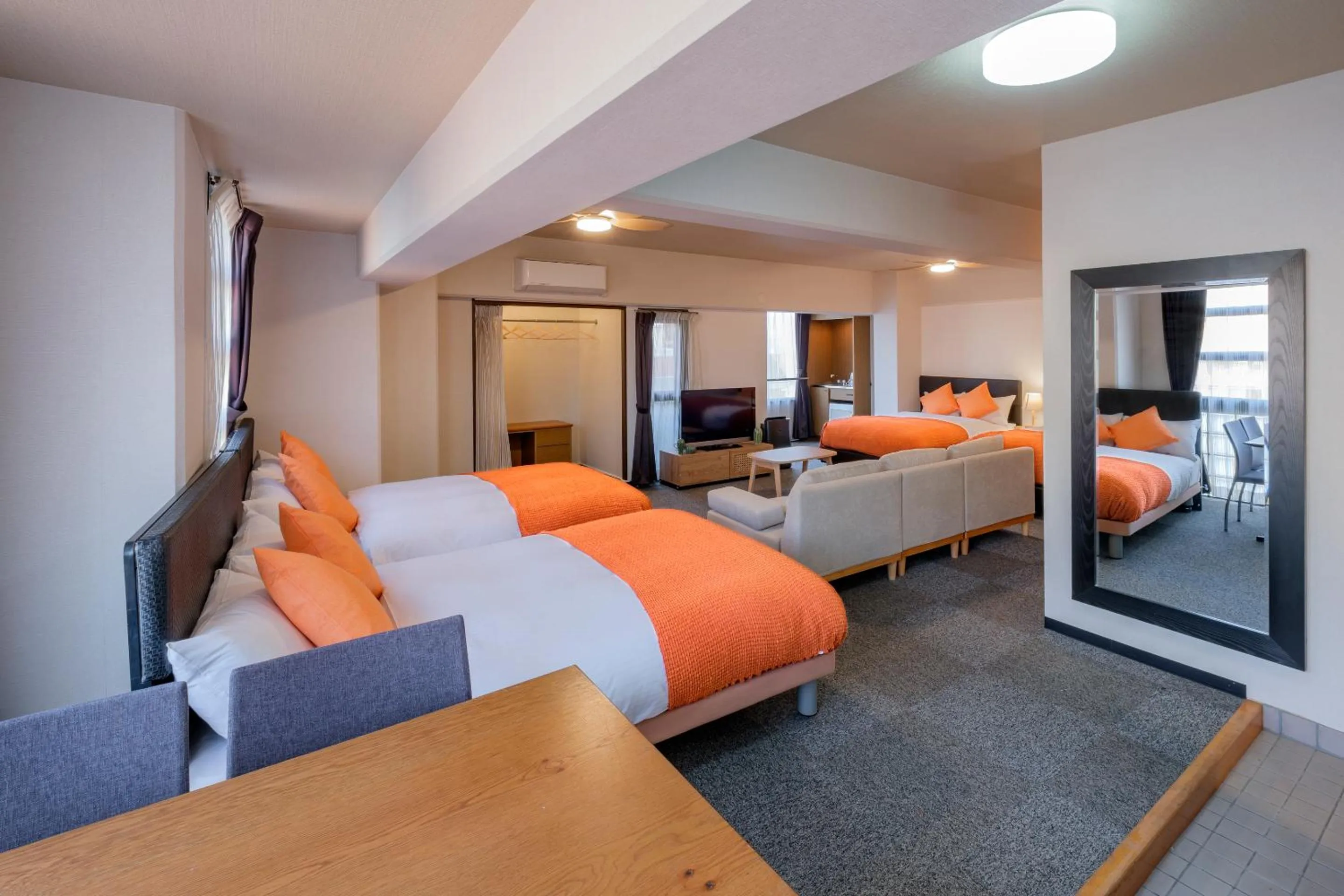 Photo of the whole room, Bed in Miyazaki Mango Hotel