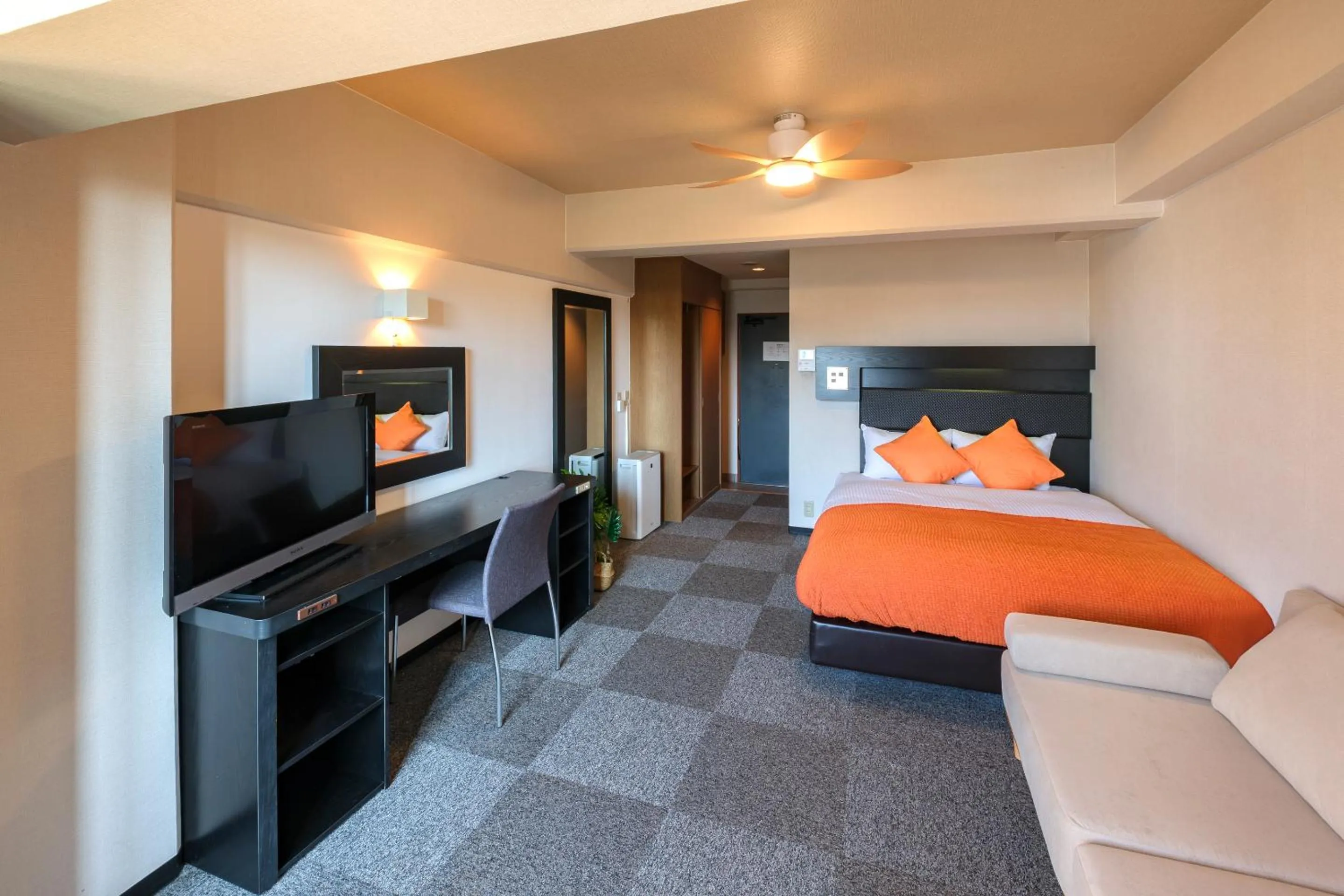 Photo of the whole room, Bed in Miyazaki Mango Hotel