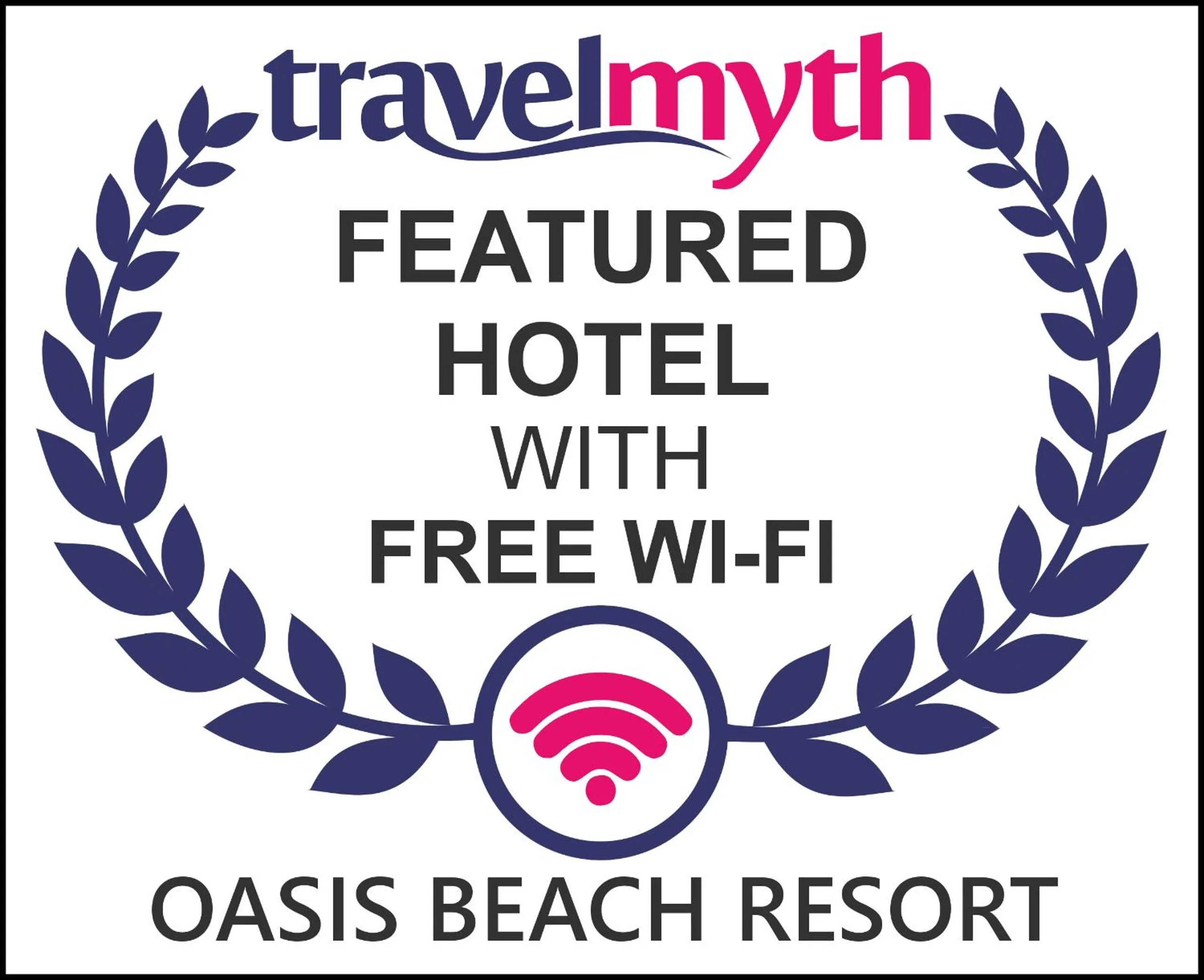 Logo/Certificate/Sign in Oasis Beach Resort