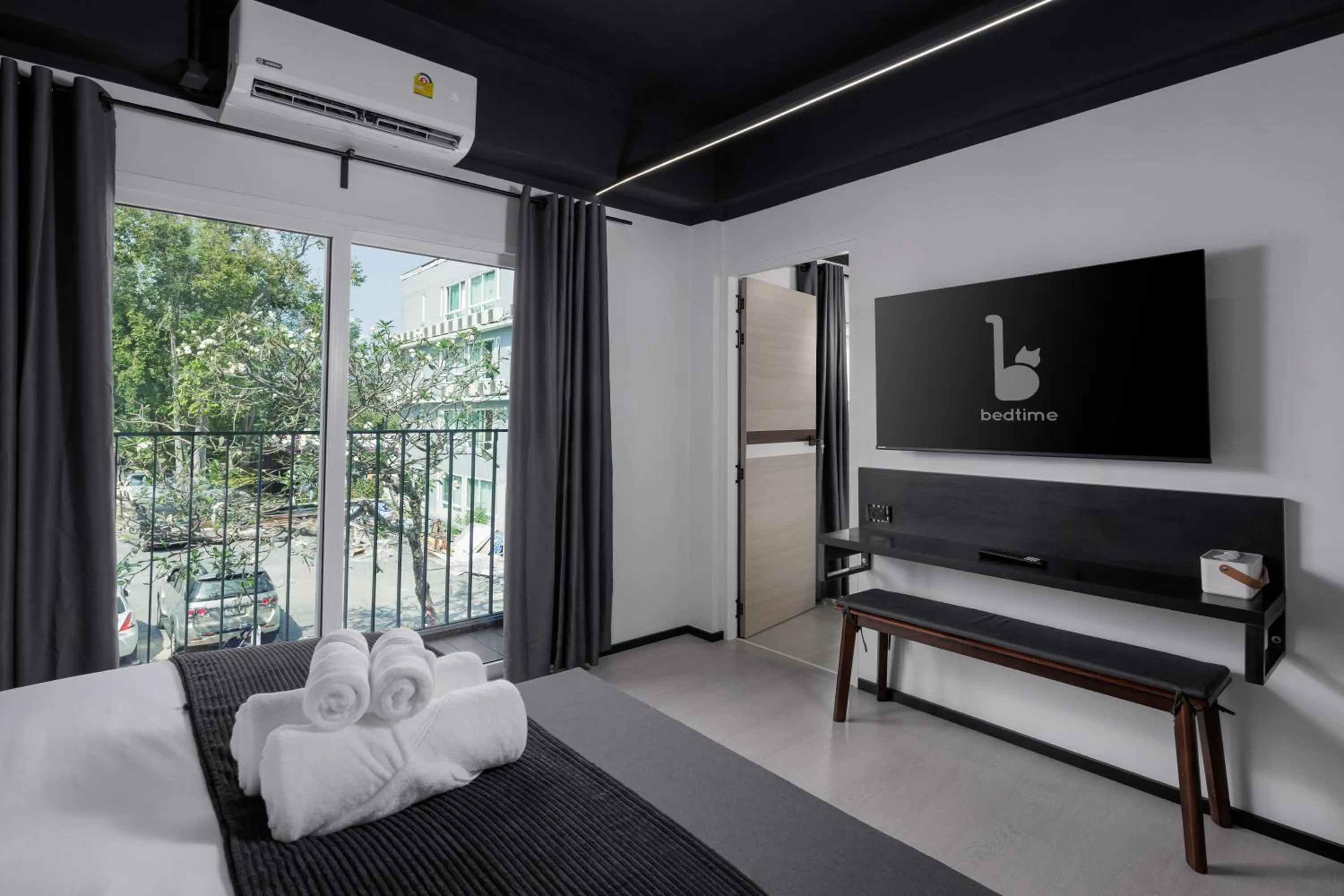 Bed in BedTime Hotel Samui