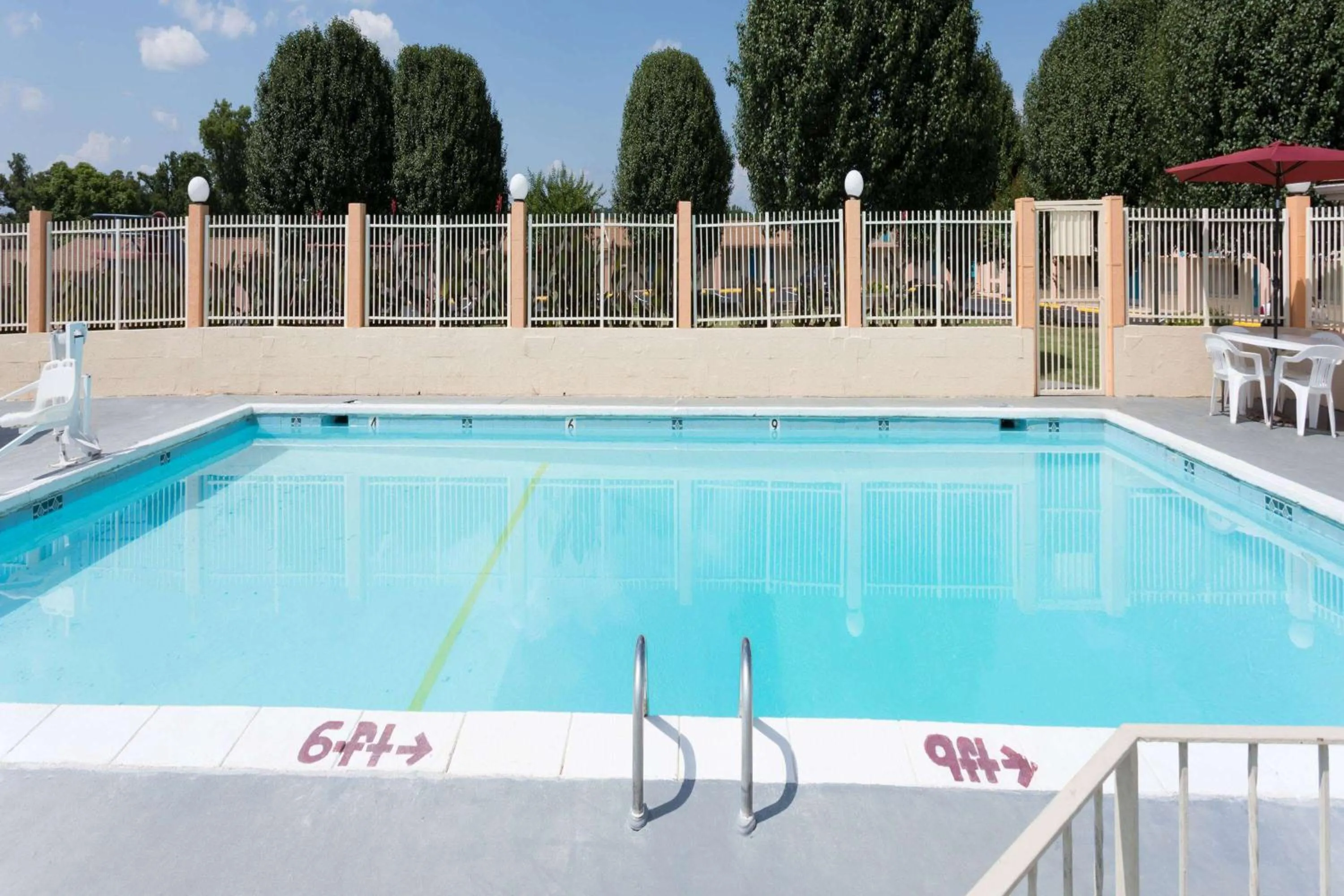 Pool view in Travelodge by Wyndham Ridgeway Martinsville Area