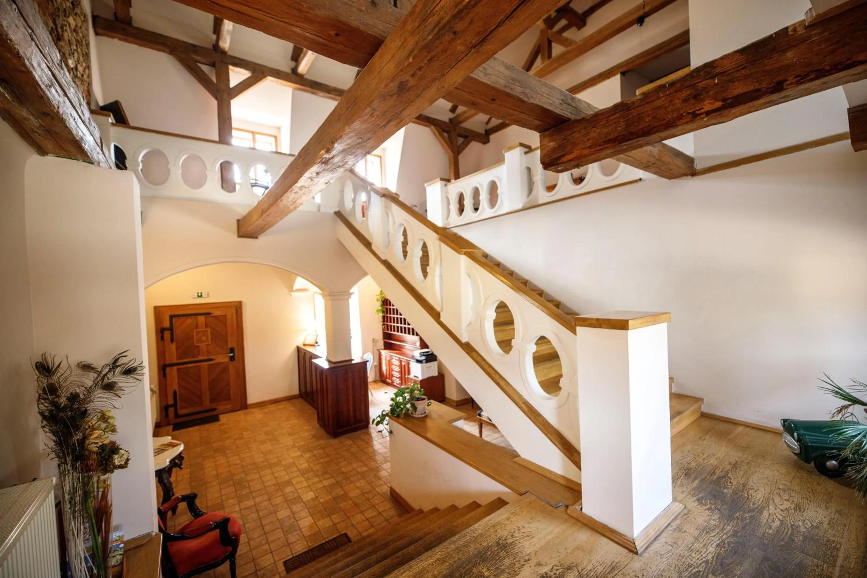 Lobby or reception in Dvůr Pecínov