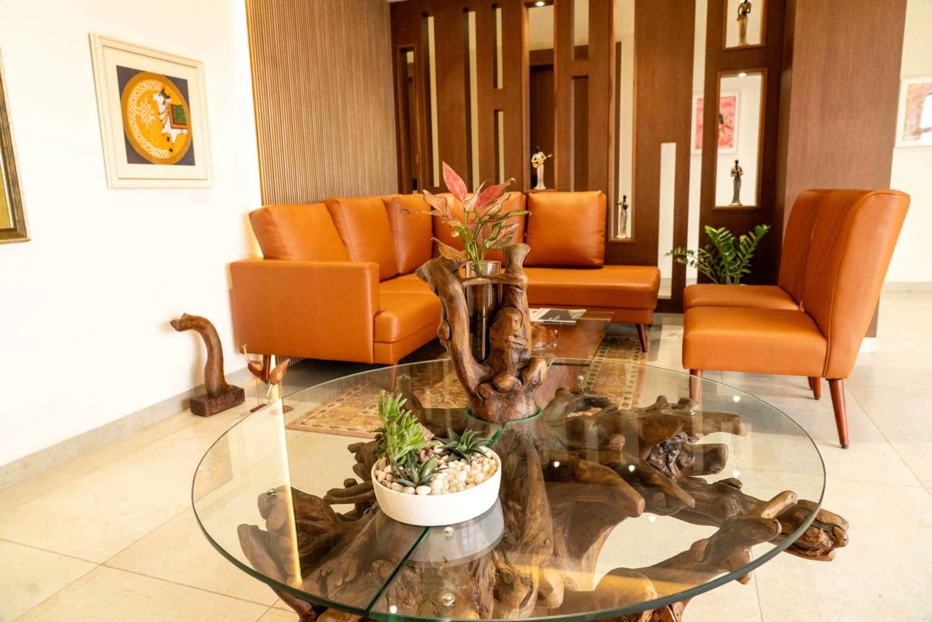 Lobby or reception in HOTEL ACHYUT