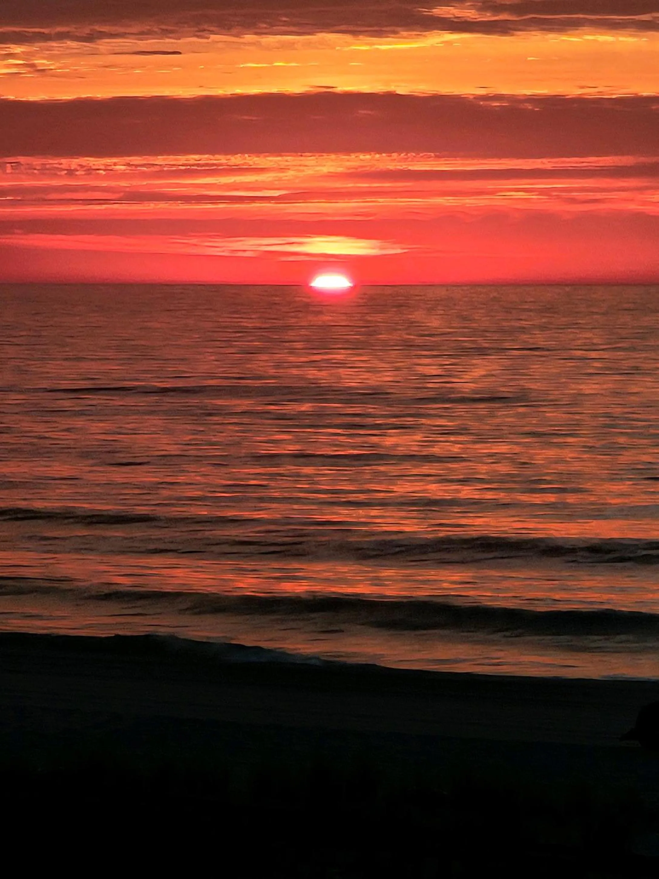 Sunrise in Boardwalk Sand & Surf Beach Hotel Oceanfront