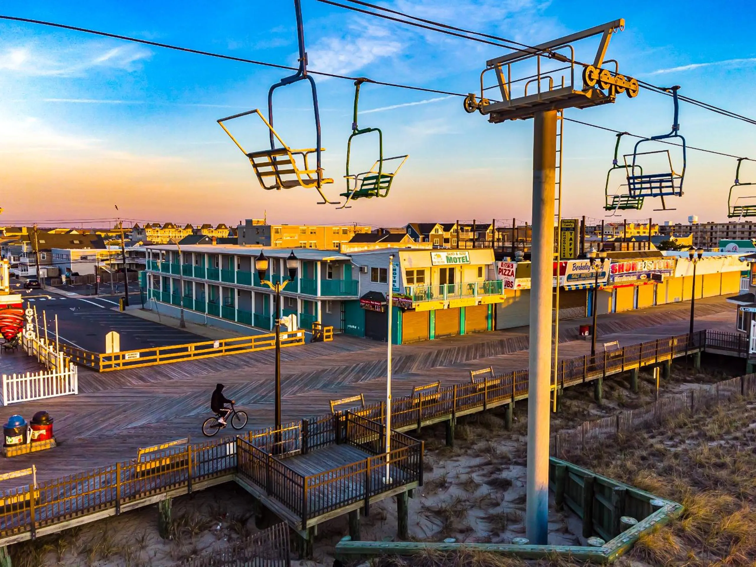 Property building in Boardwalk Sand & Surf Beach Hotel Oceanfront