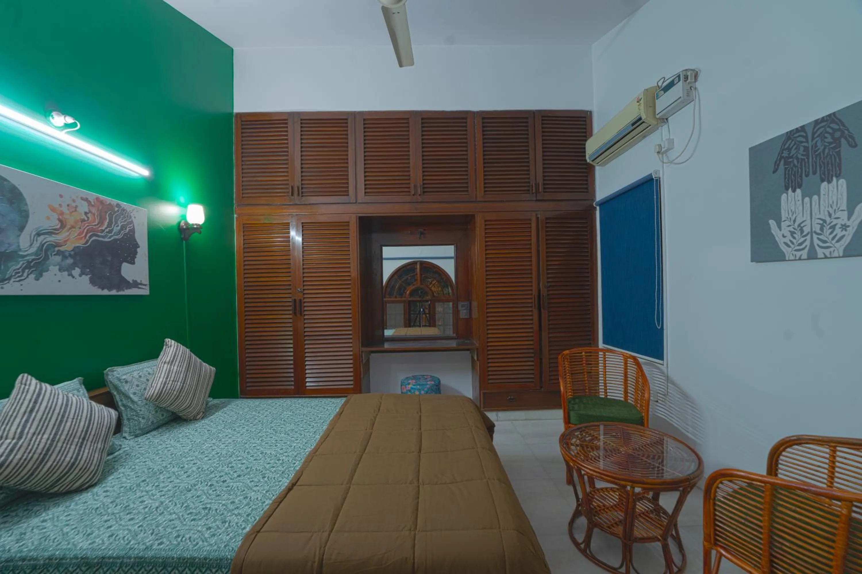 Bedroom, Bed in House of Stories - Indiranagar