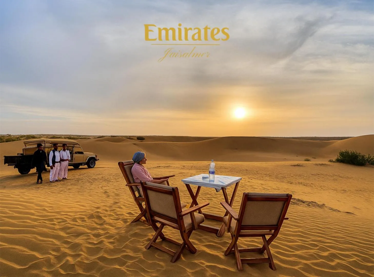 Sunset in Emirates Luxury Desert Camps