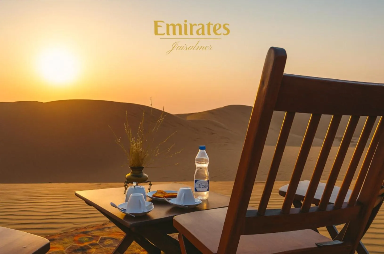 Sunset in Emirates Luxury Desert Camps