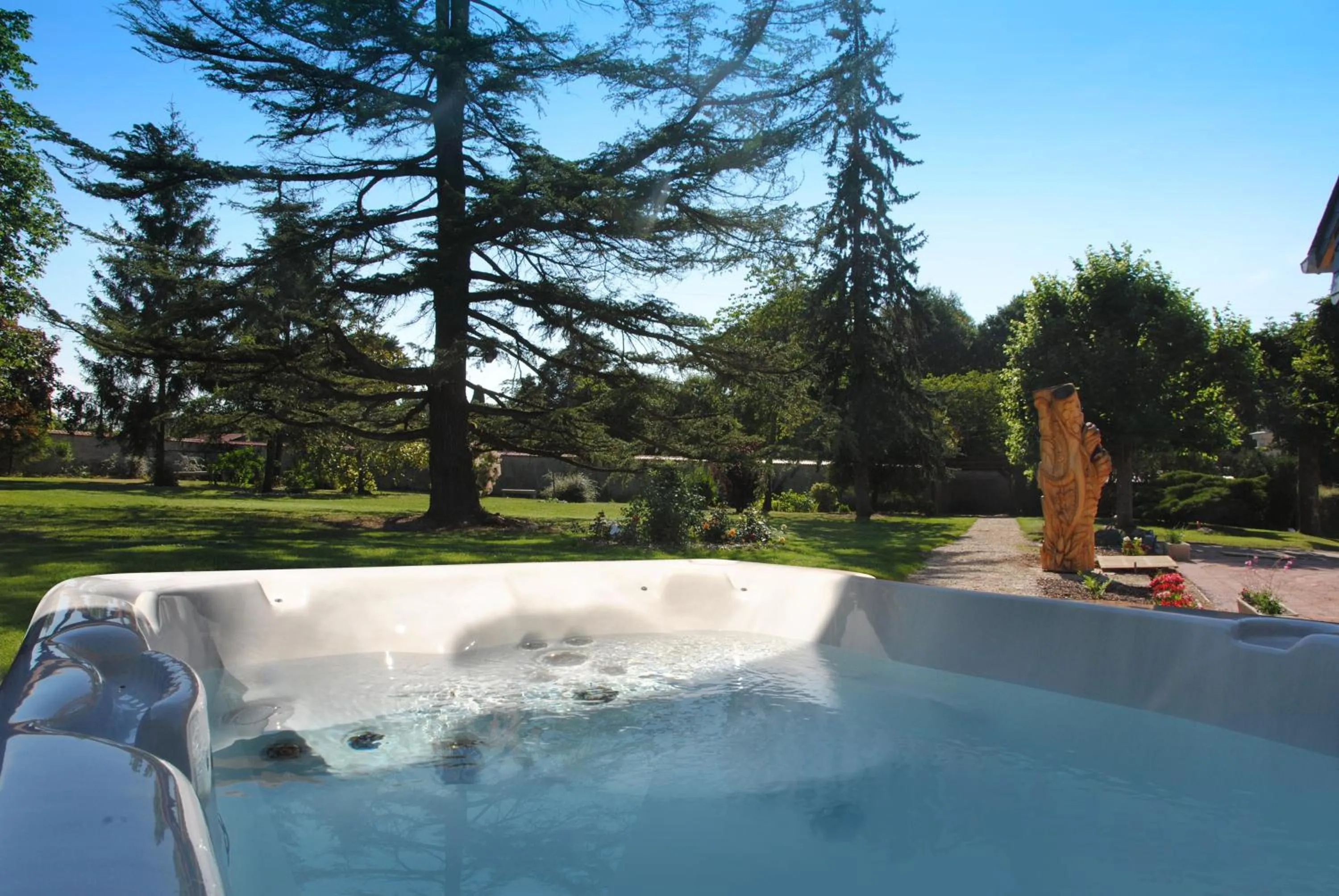 Hot Tub in Hôtel Le Haut des Lys