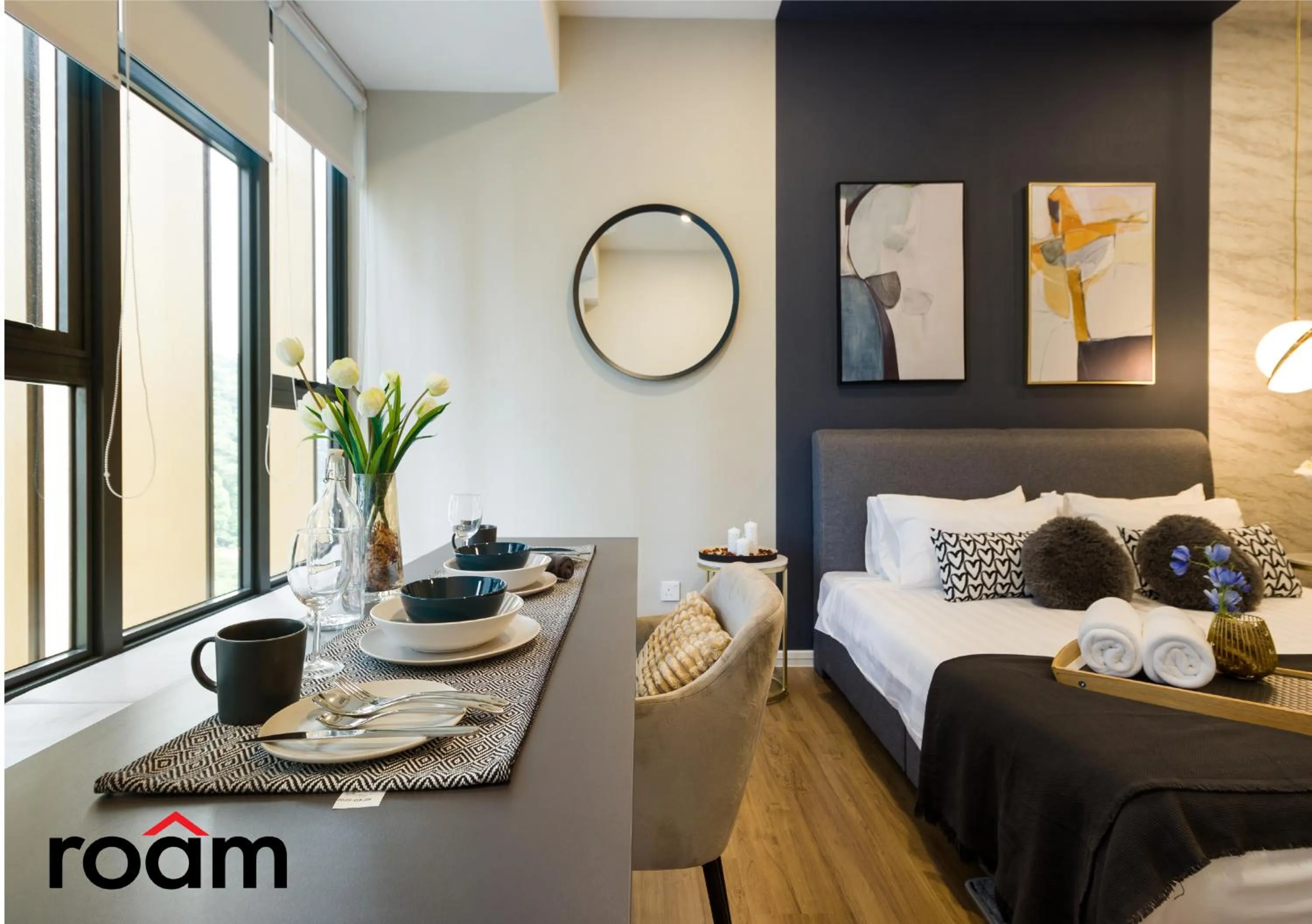 Seating area, Bed in Ceylonz Signature Suites, Bukit Bintang