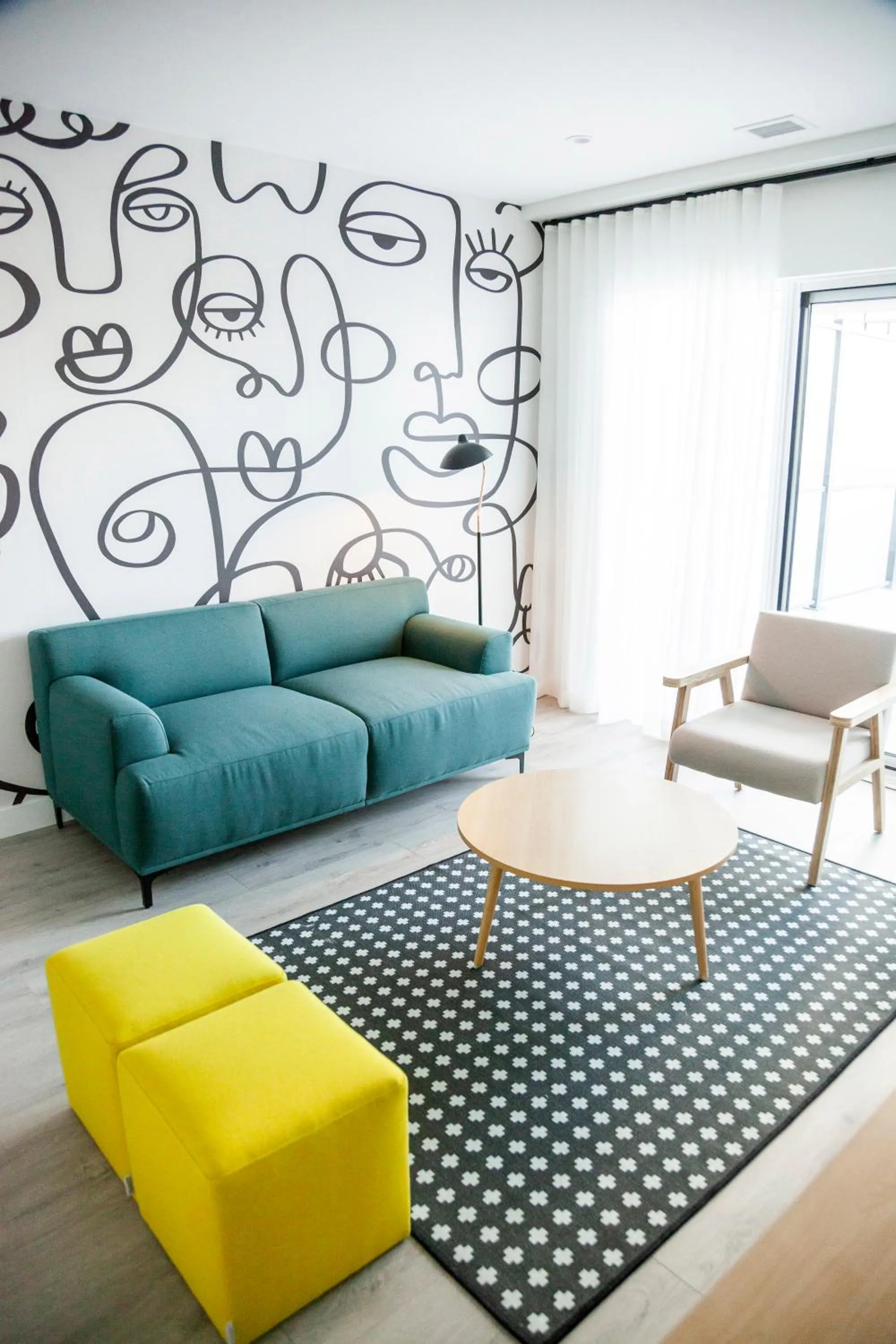 Living room in The Laundry Rooms Gaslight Cambridge