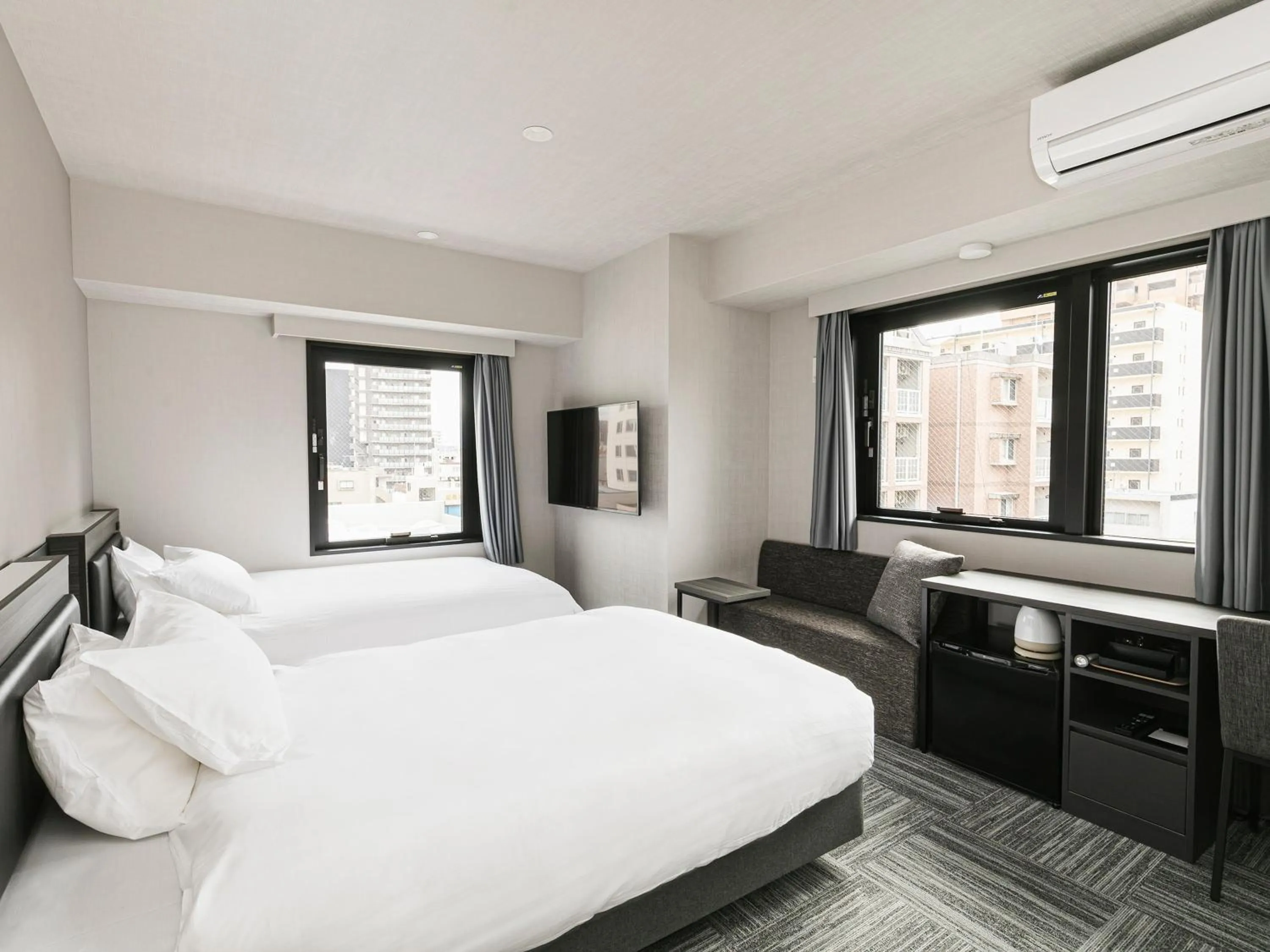 Bedroom, Bed in HOTEL NOIR Kagoshima Chuo Station