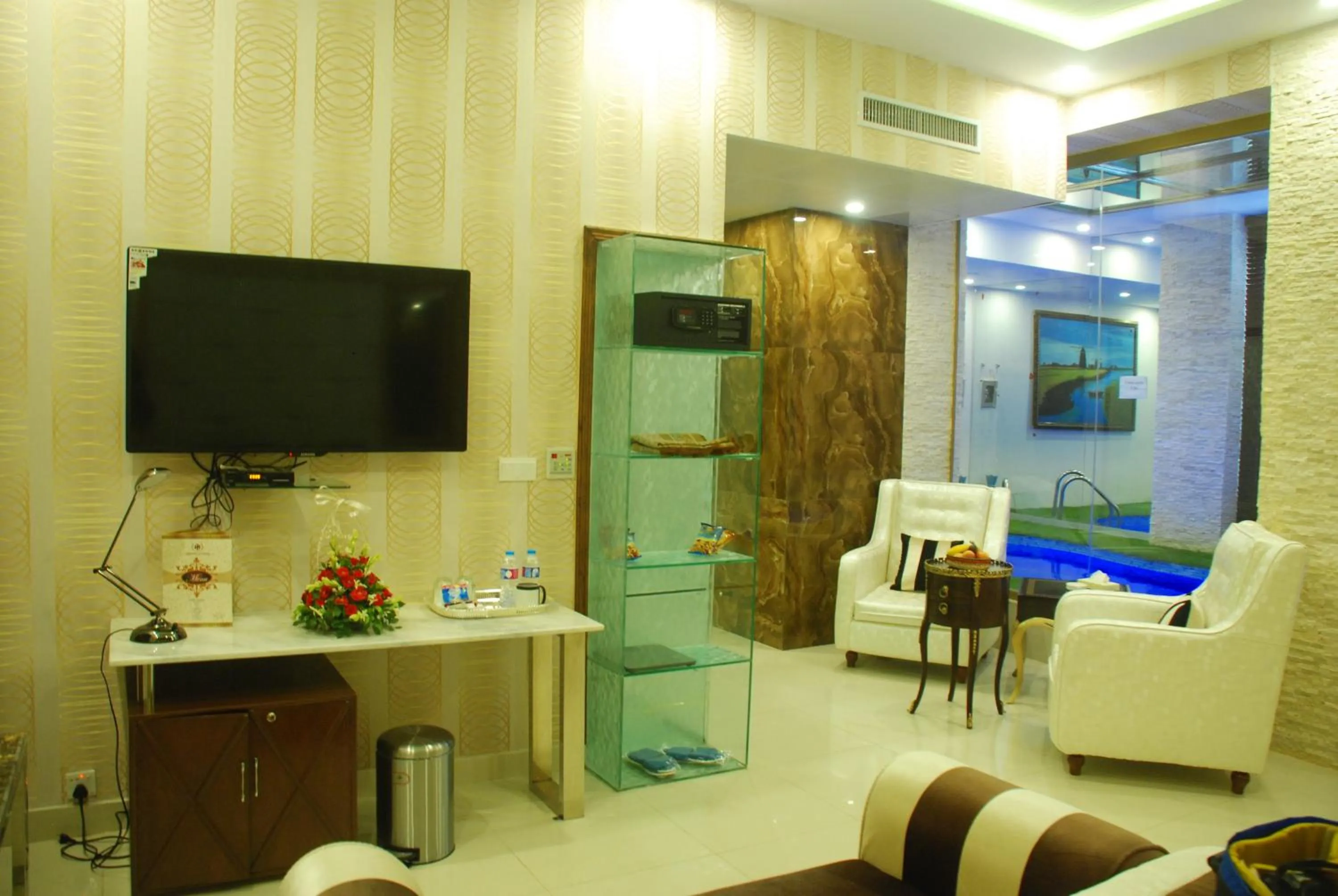 Seating area in Hilton Suites Lahore